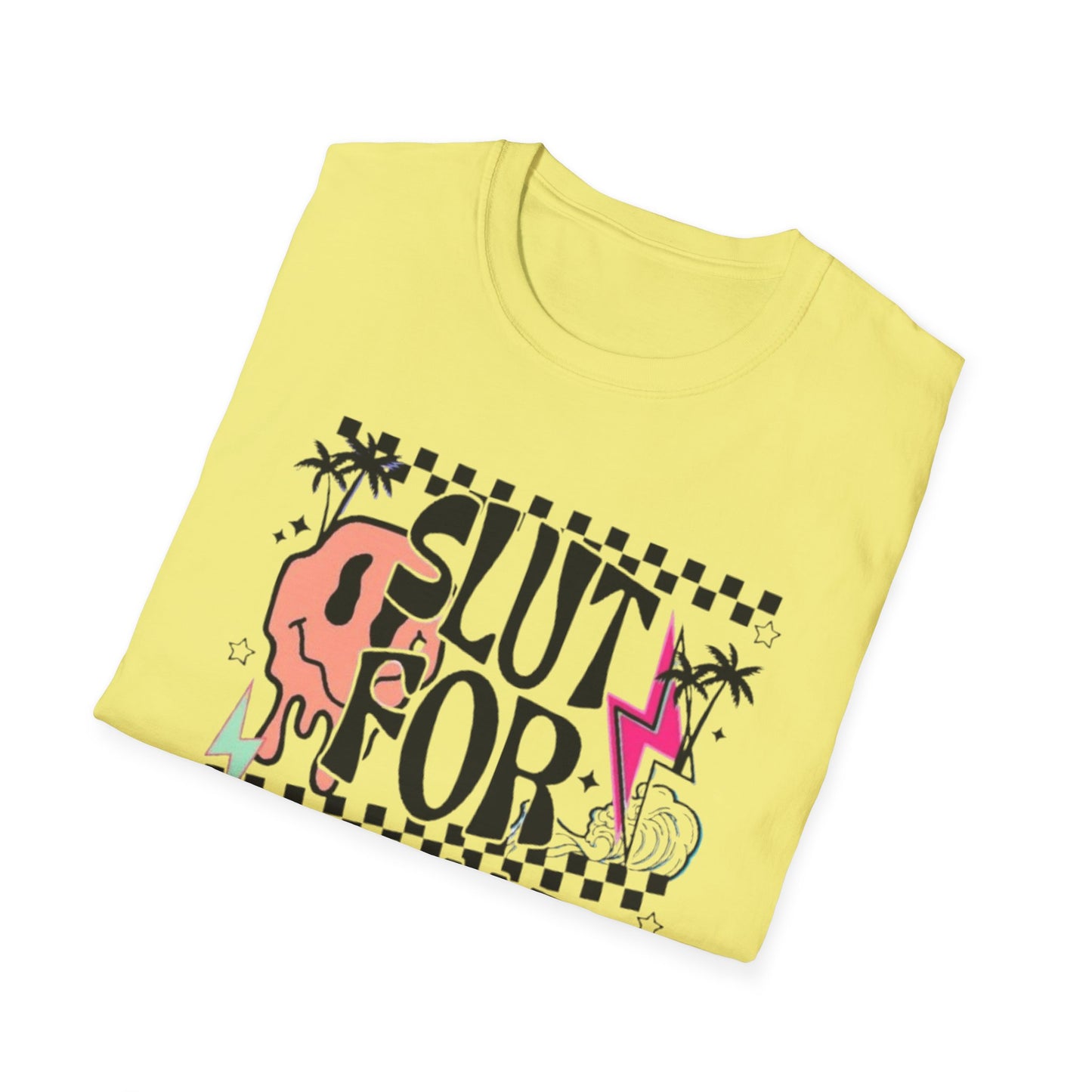 Summer- Slut For Summer T-Shirt Printify T-Shirt Rhythm & Drip Apparel