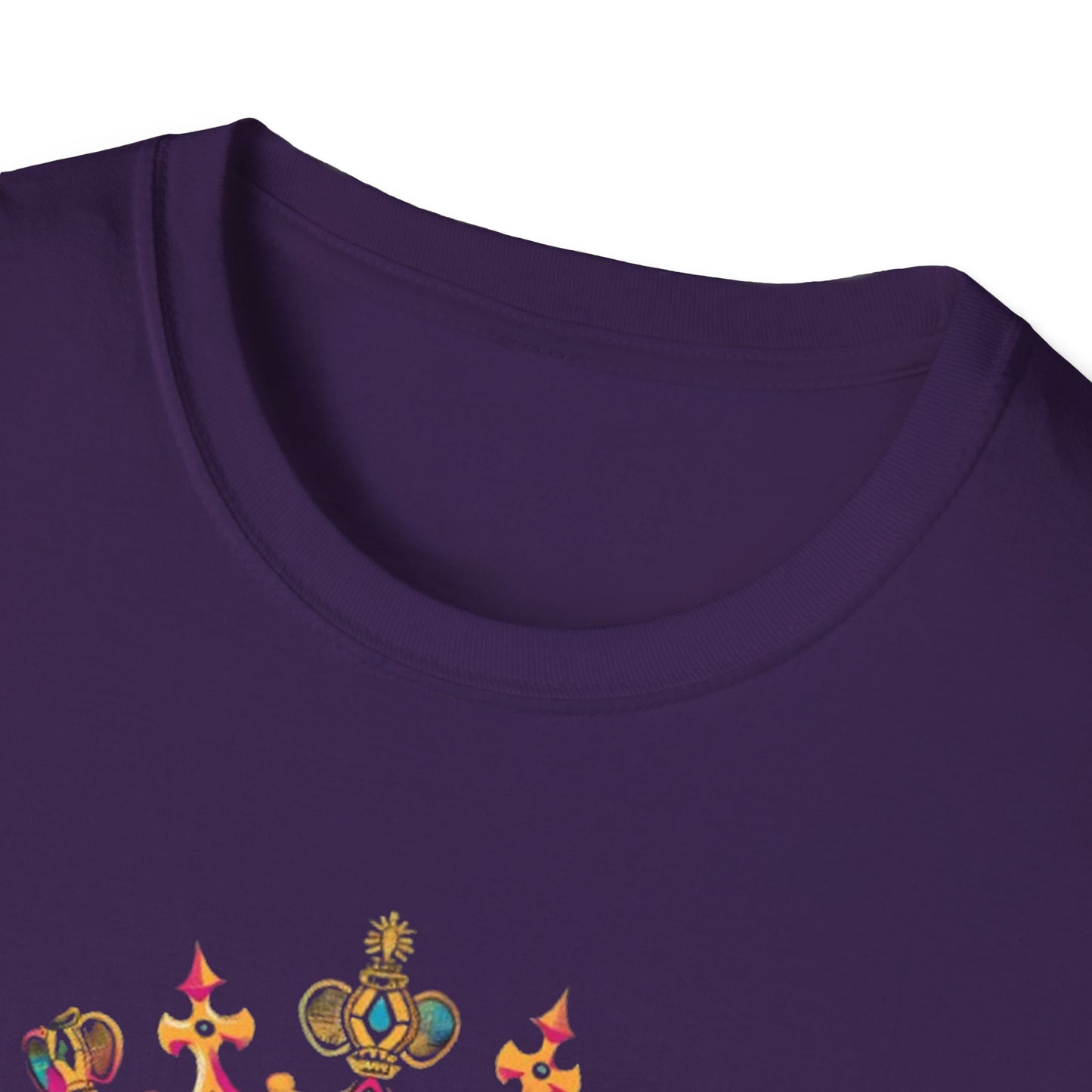 Vibrant Skull Crown T-Shirt Printify T-Shirt Rhythm & Drip Apparel