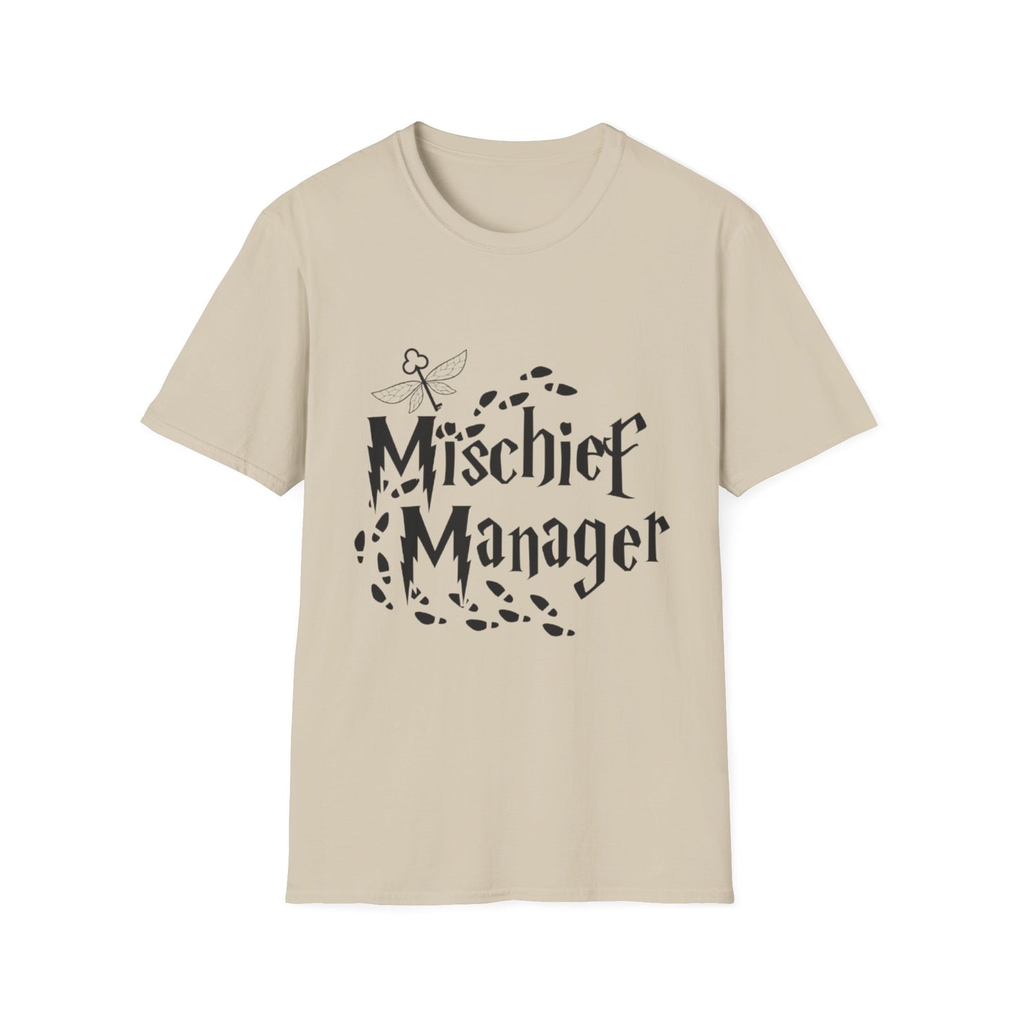 Mischief Manager Unisex Softstyle T-Shirt - Playful and Trendy Statement Tee
