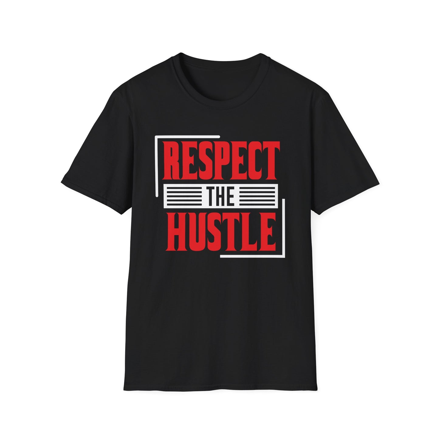 Respect the Hustle T-Shirt Black Printify T-Shirt Rhythm & Drip Apparel