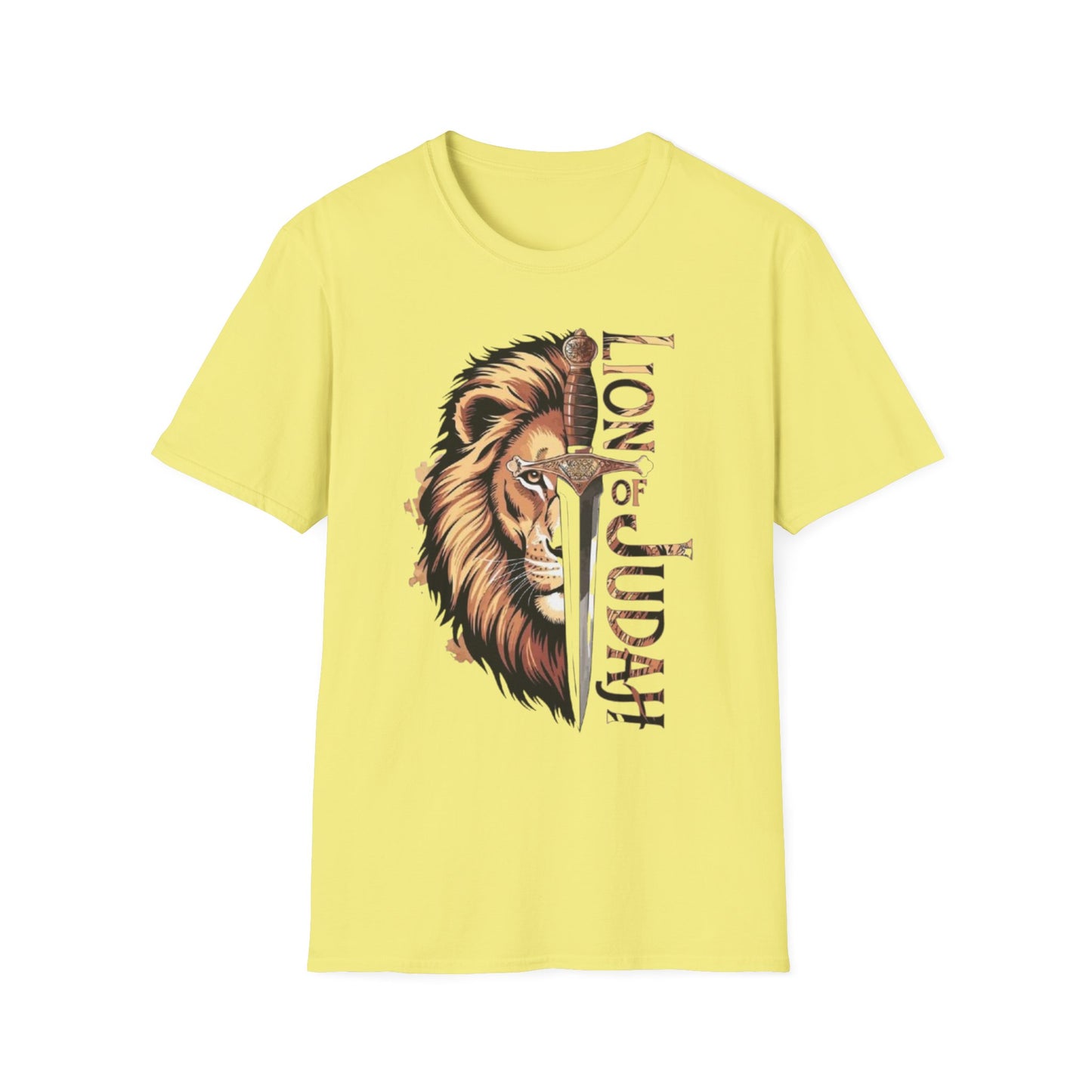 "Lion of Judah" T-Shirt Cornsilk Printify T-Shirt Rhythm & Drip Apparel