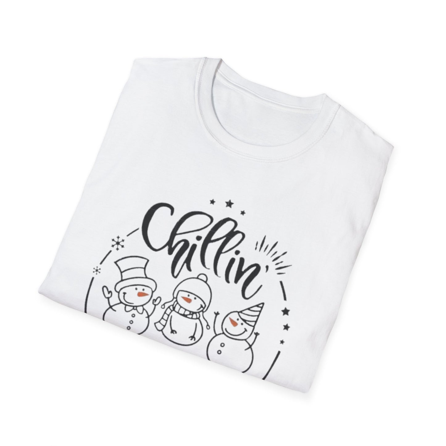 Winter- Chillin' with My Snowmies T-Shirt Printify T-Shirt Rhythm & Drip Apparel