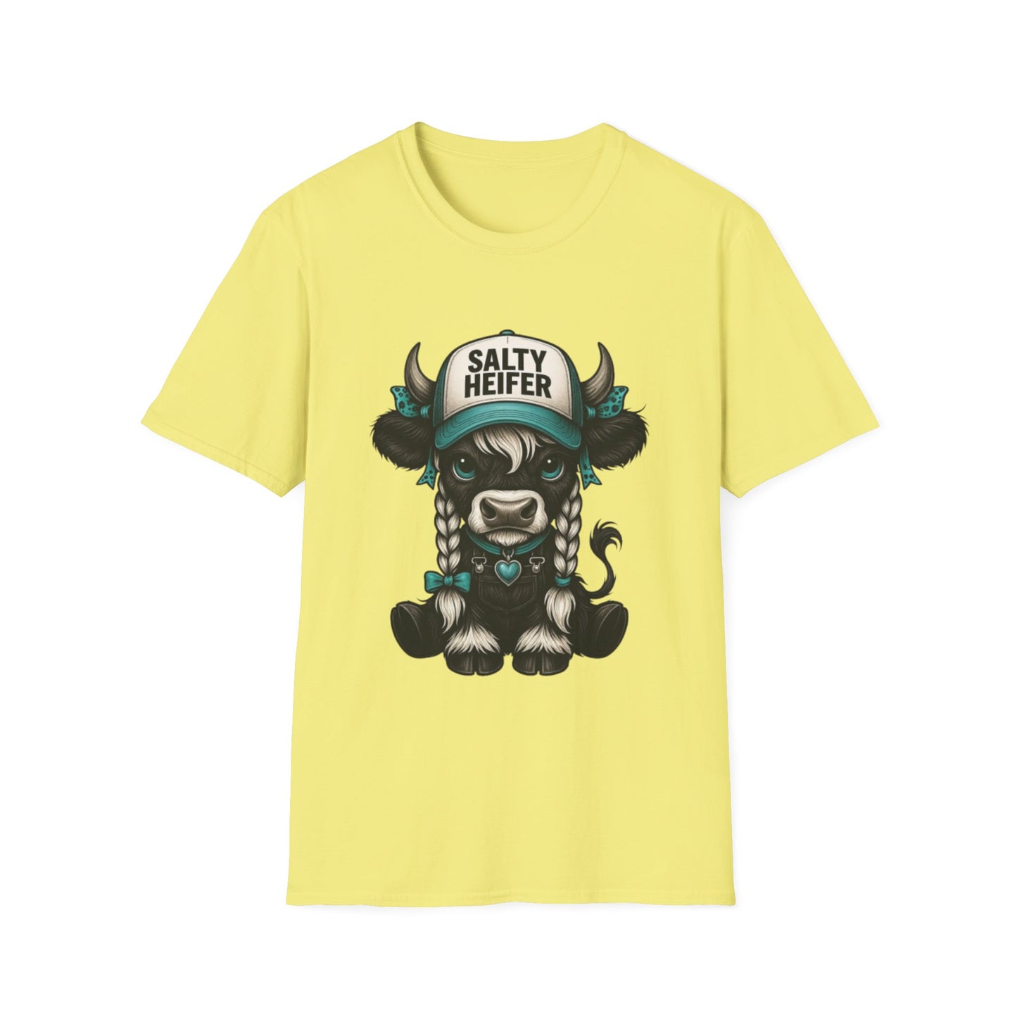 Salty Heifer T-Shirt Cornsilk Printify T-Shirt Rhythm & Drip Apparel