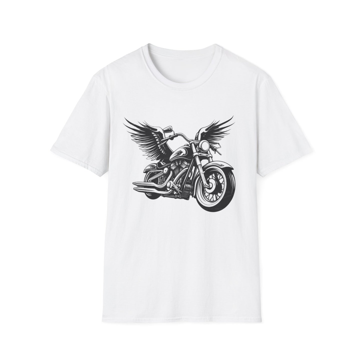 Wings & Wheels Tee White Printify T-Shirt Rhythm & Drip Apparel