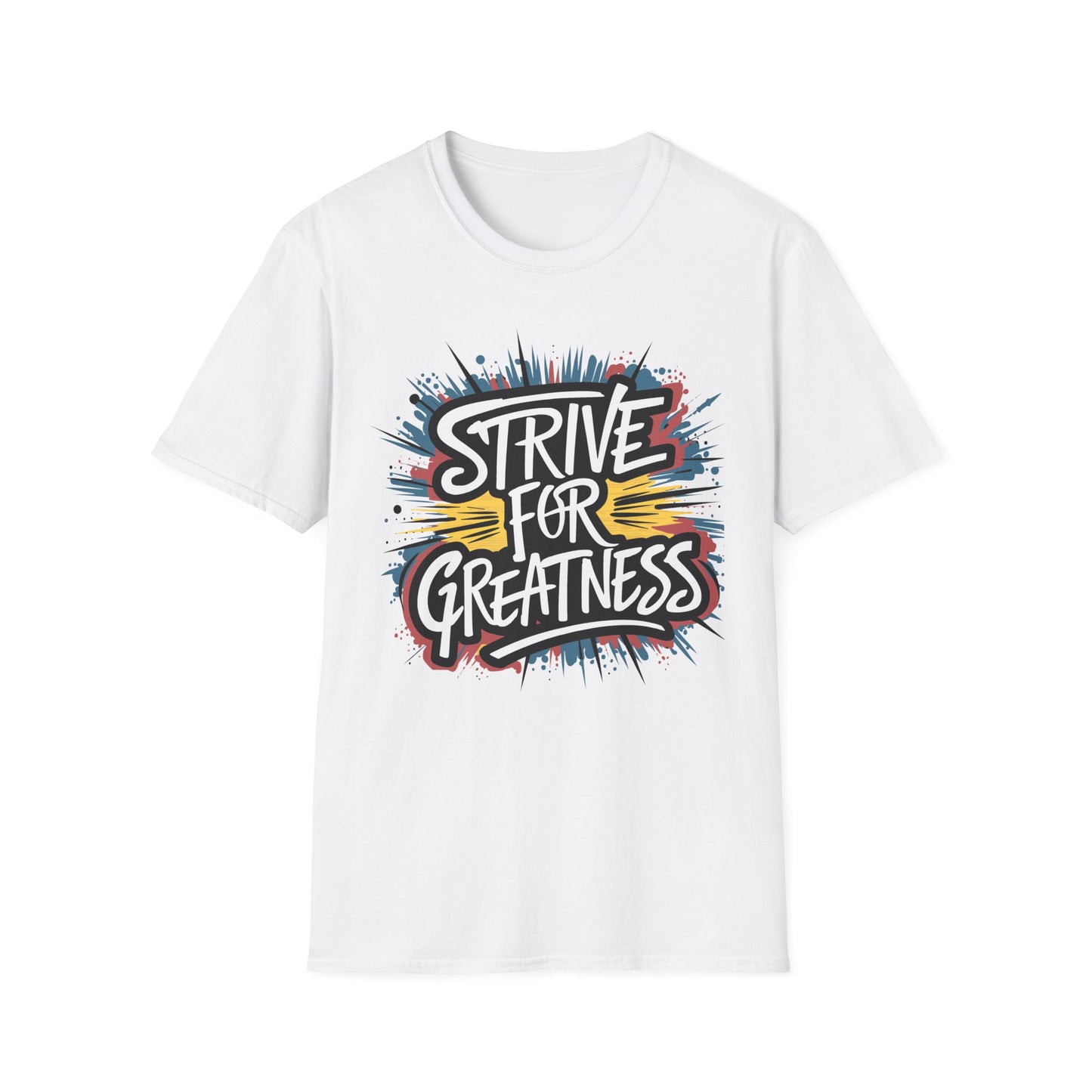 Motivational Unisex Softstyle T-Shirt - 'Strive for Greatness'