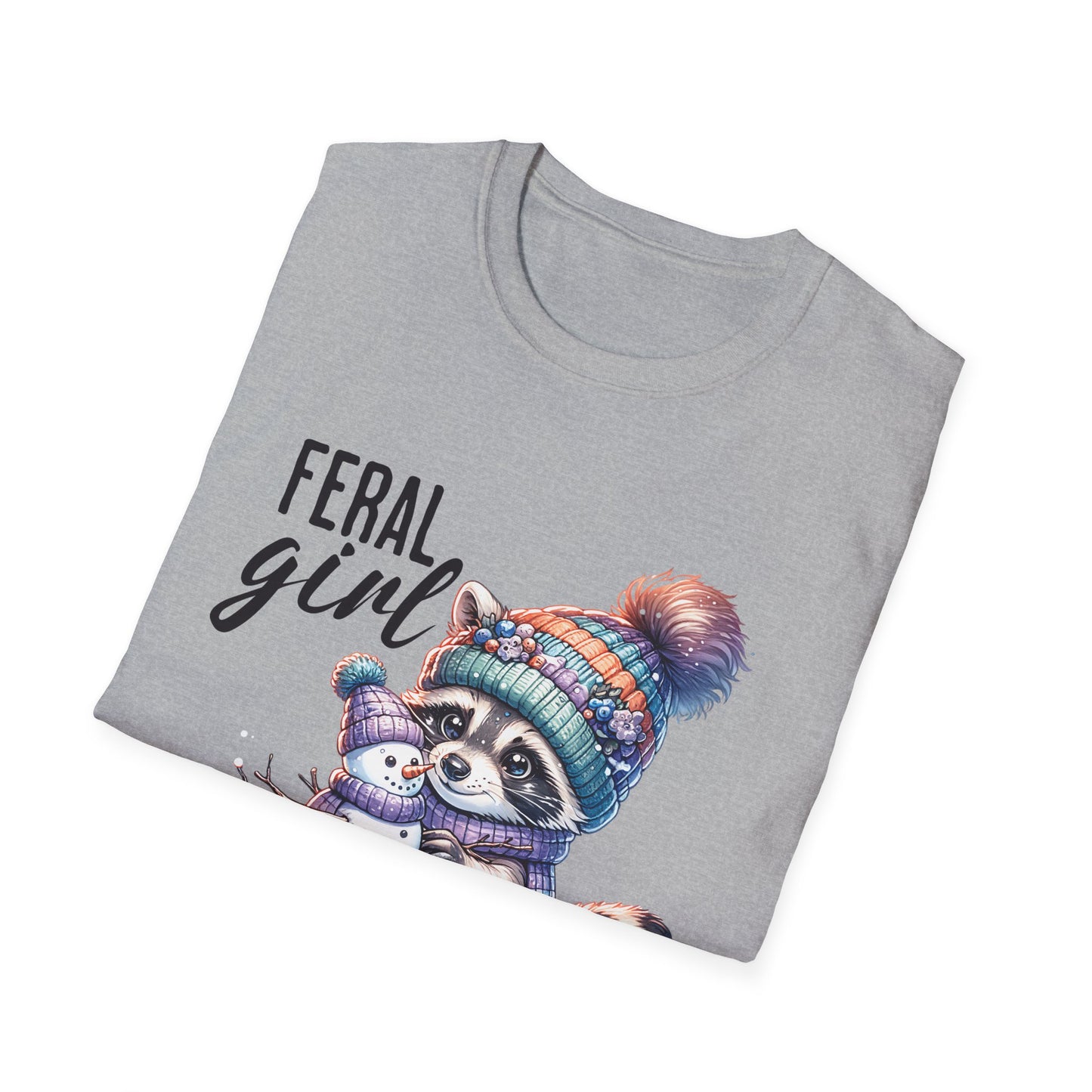 Winter- Feral Girl Winter T-Shirt Printify T-Shirt Rhythm & Drip Apparel