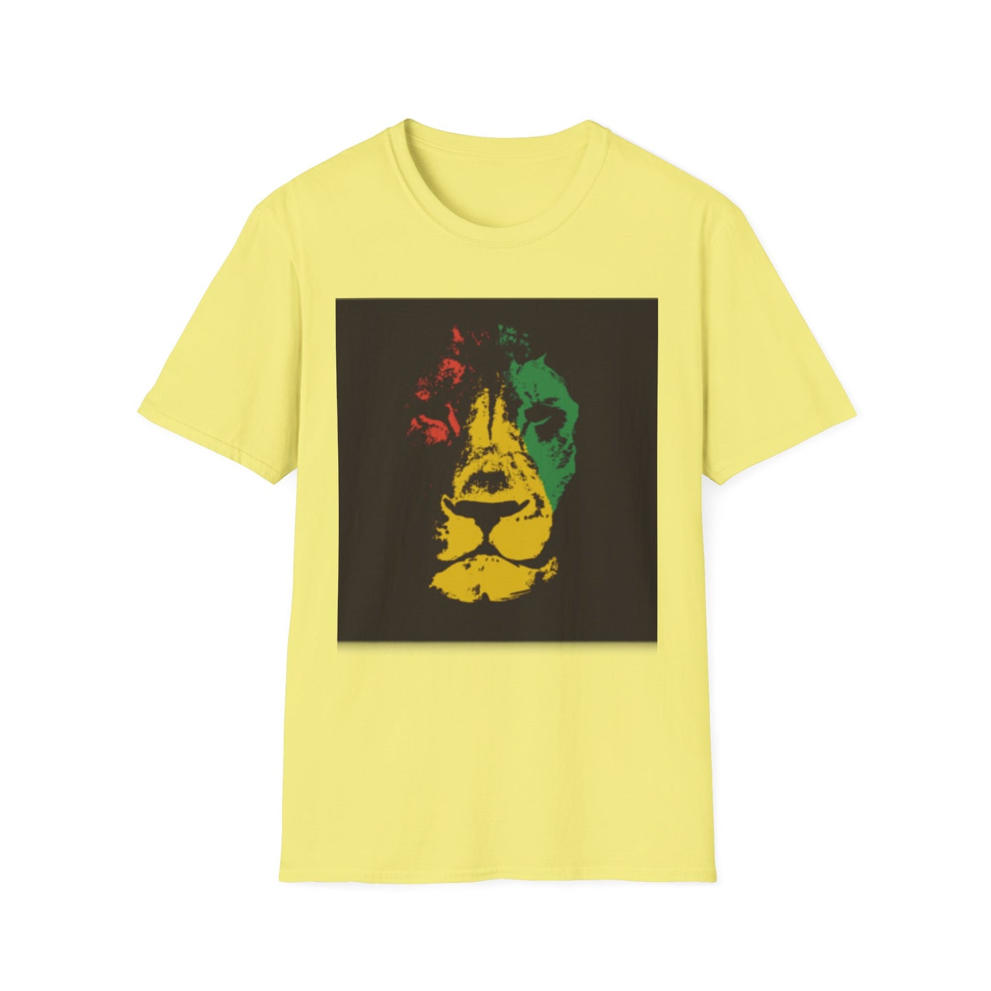 Vibrant Lion T-Shirt Cornsilk Printify T-Shirt Rhythm & Drip Apparel