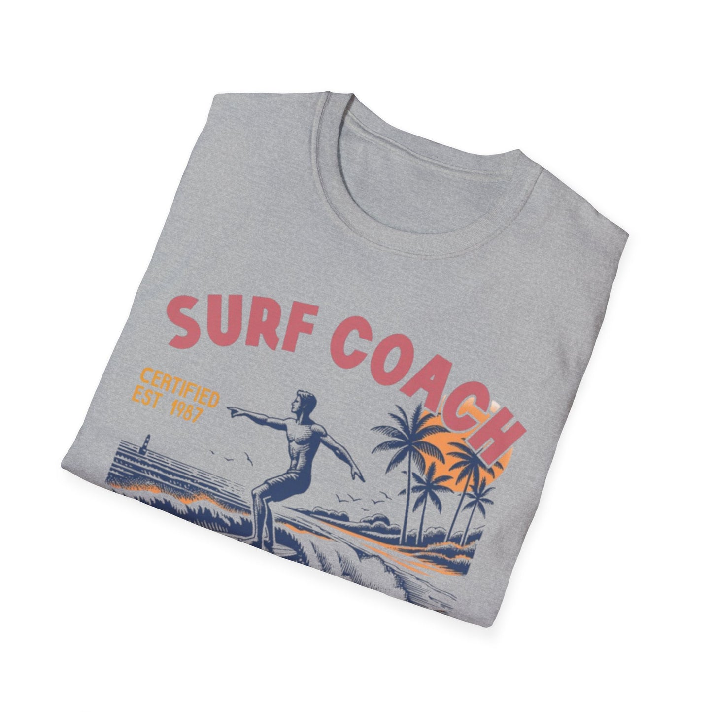 Summer- Surf Coach Vintage T-Shirt Printify T-Shirt Rhythm & Drip Apparel