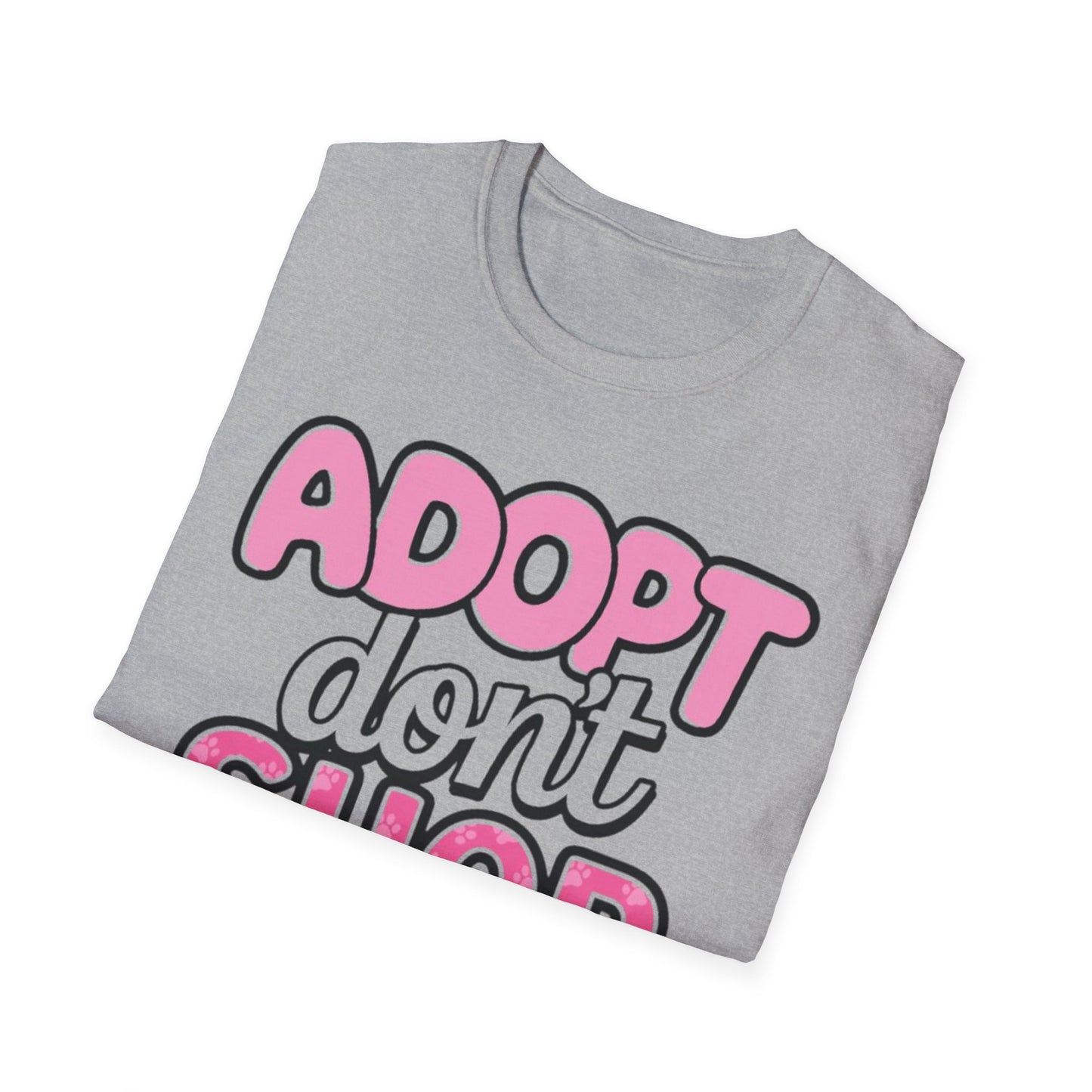 Adopt Don't Shop T-Shirt Printify T-Shirt Rhythm & Drip Apparel