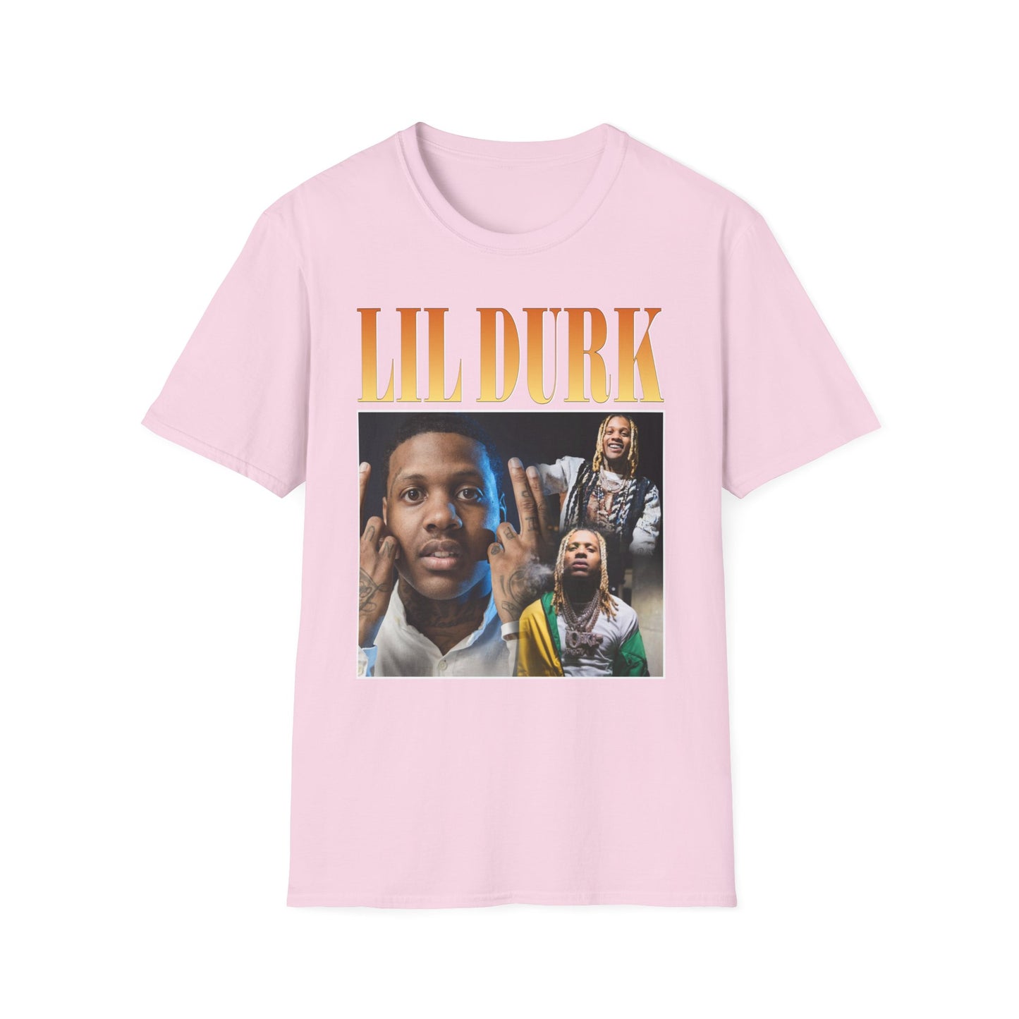 Lil Durk Graphic Unisex Softstyle T-Shirt - Trendy Music Tee for Fans - Rhythm & Drip