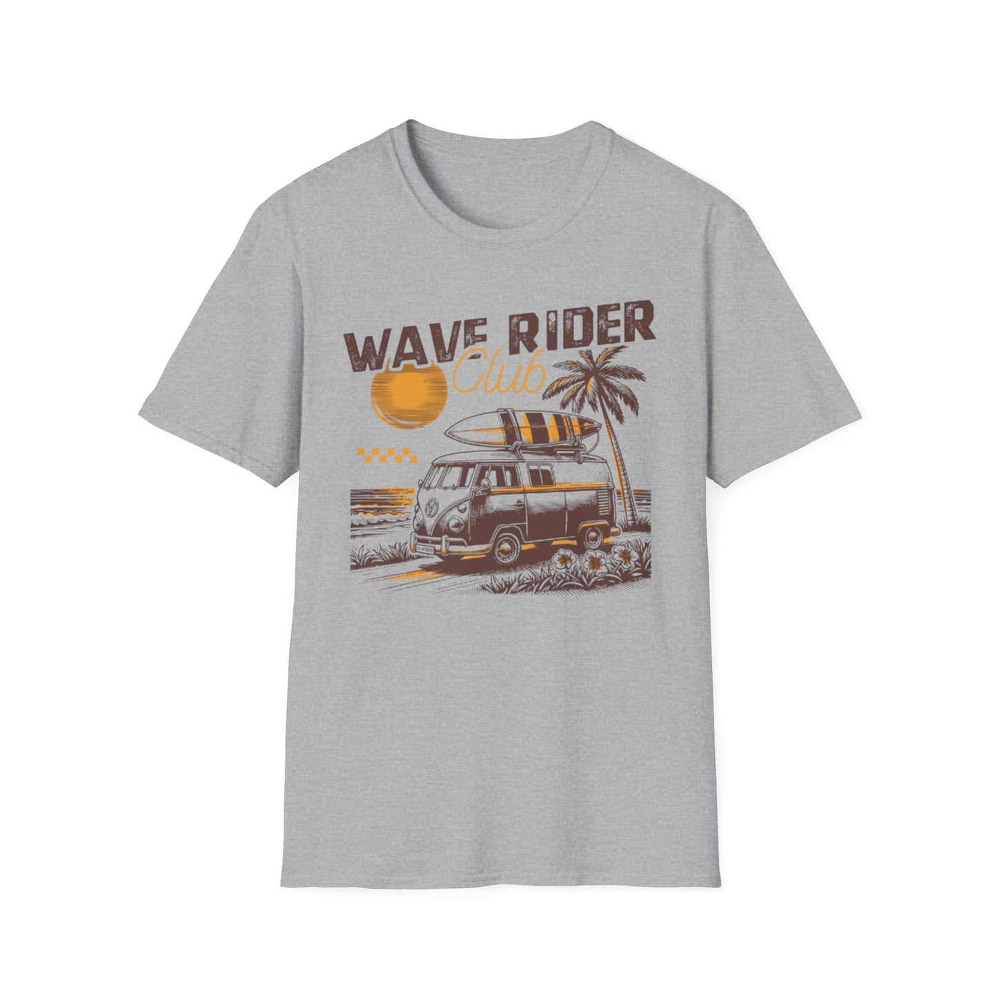 Summer- Wave Rider Club T-Shirt Sport Grey Printify T-Shirt Rhythm & Drip Apparel