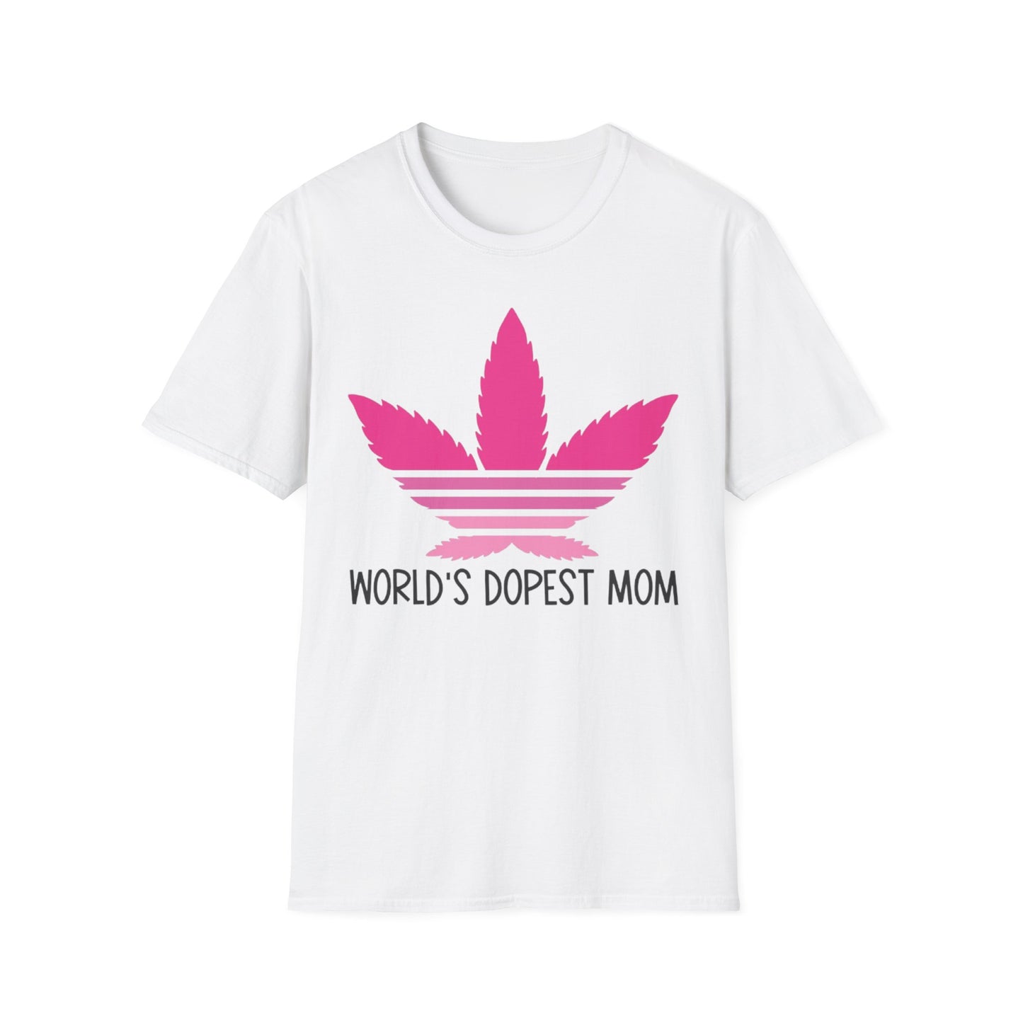 World's Dopest Mom T-Shirt White Printify T-Shirt Rhythm & Drip Apparel