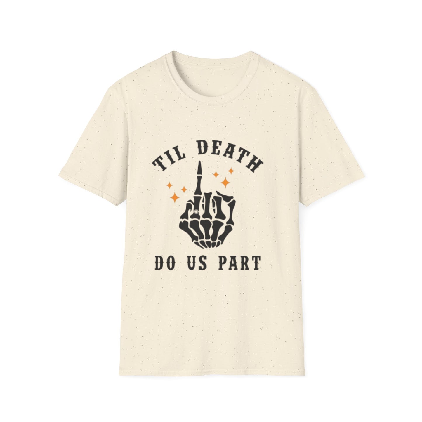 Till Death Do Us Part Unisex Softstyle T-Shirt - Fun Gothic Graphic Tee