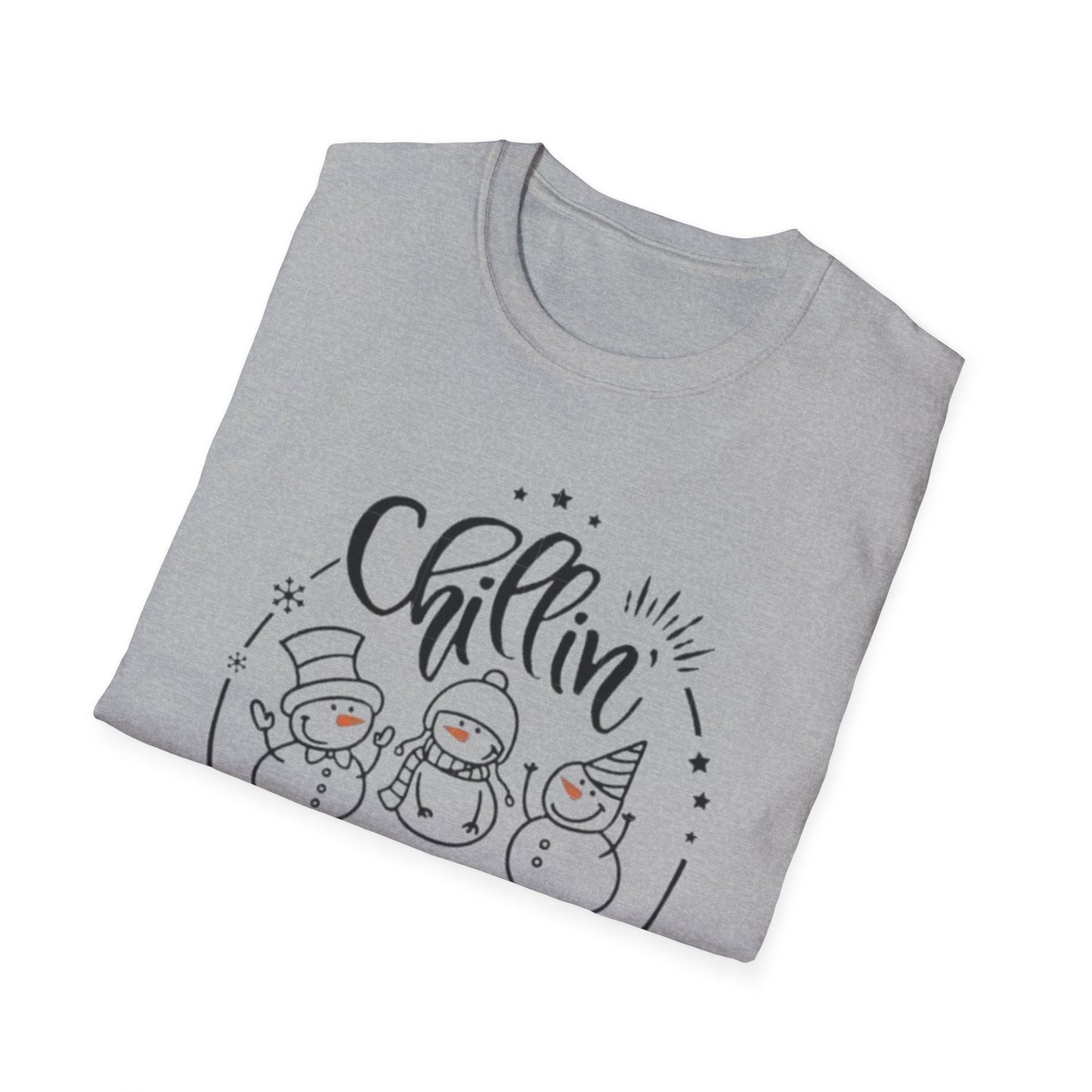 Winter- Chillin' with My Snowmies T-Shirt Printify T-Shirt Rhythm & Drip Apparel