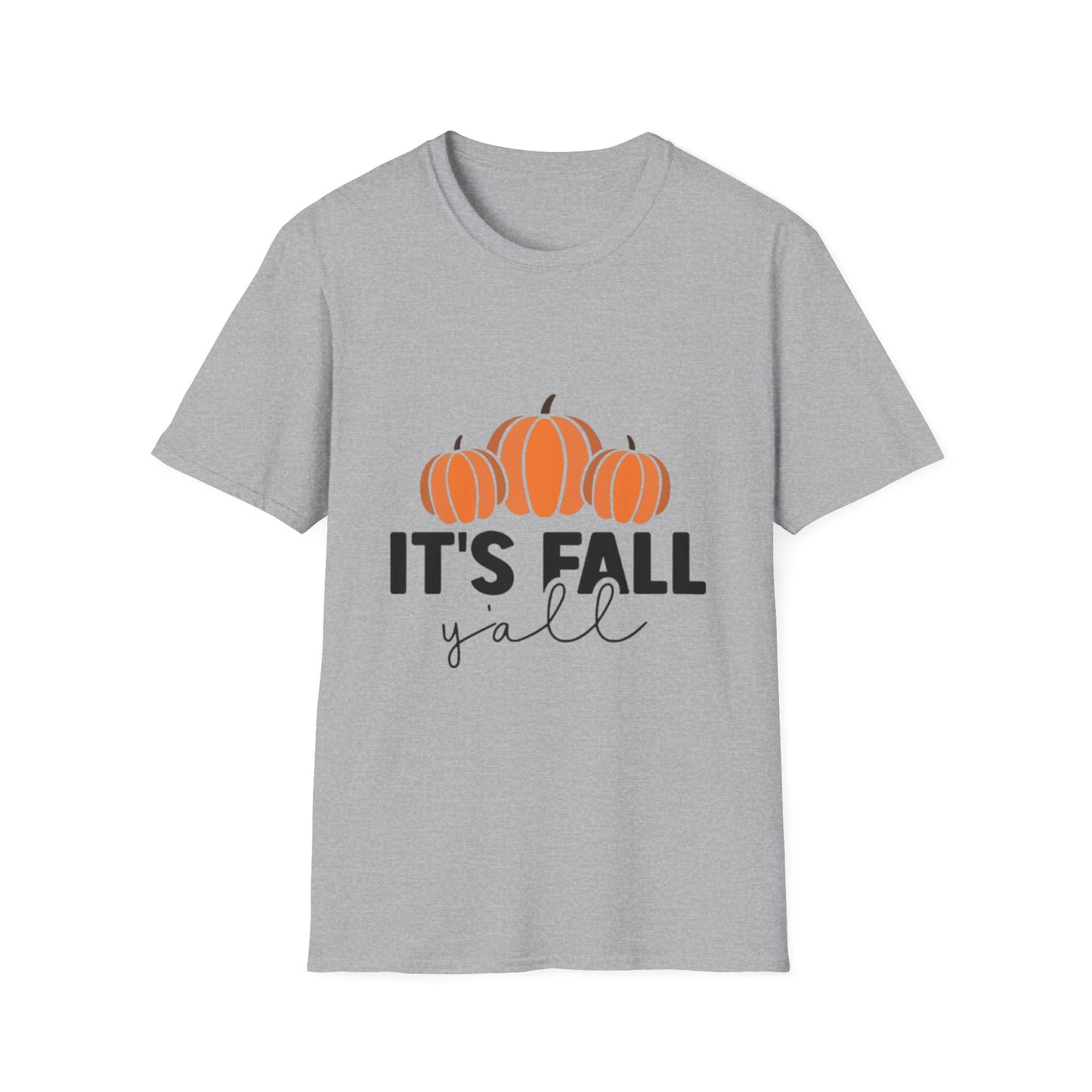 Fall- It's Fall Yall T-Shirt Sport Grey Printify T-Shirt Rhythm & Drip Apparel