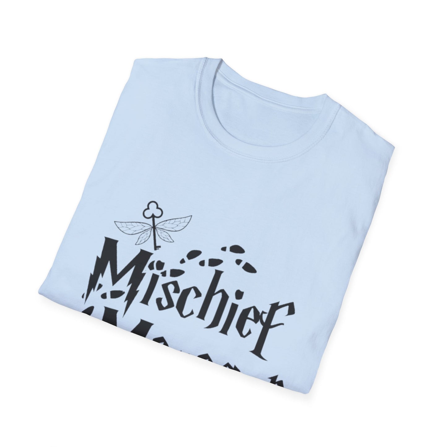 Mischief Manager Unisex Softstyle T-Shirt - Playful and Trendy Statement Tee