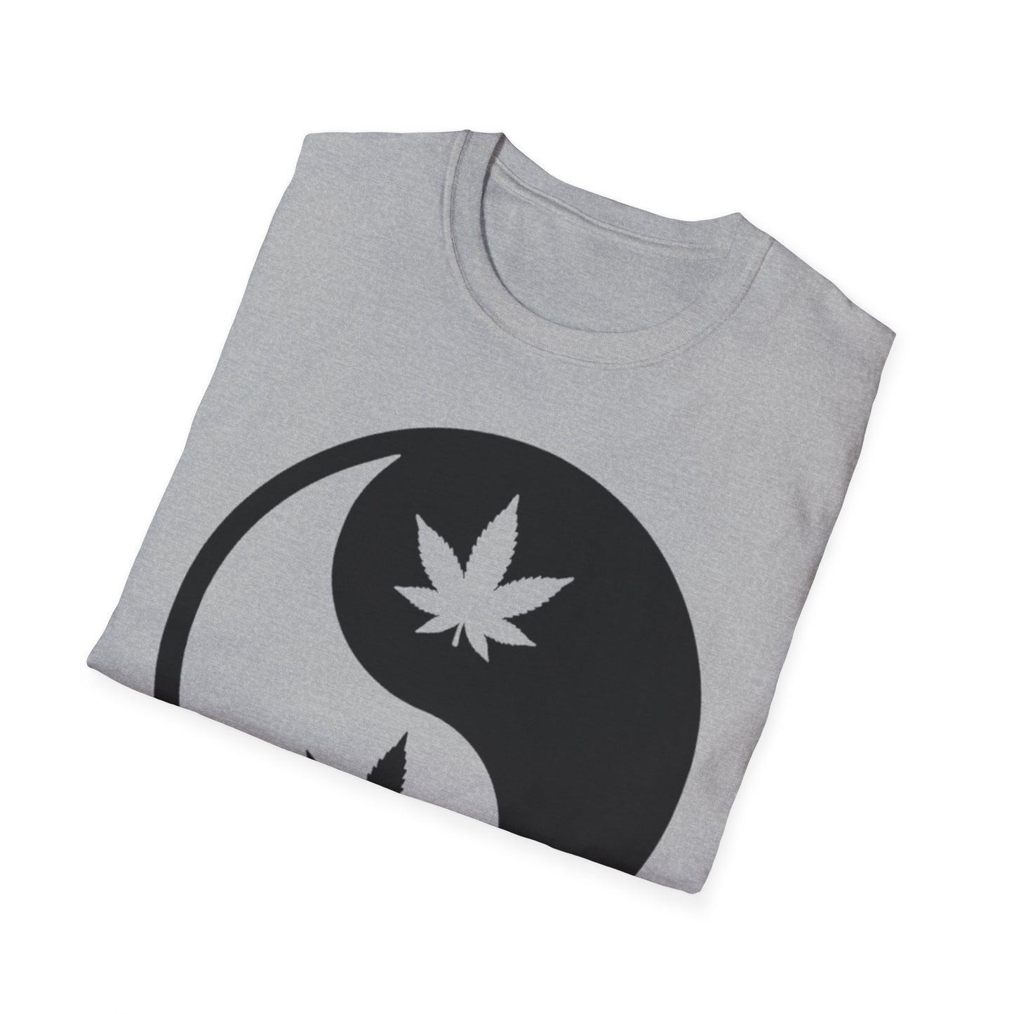 Ying Yang Weed T-Shirt Printify T-Shirt Rhythm & Drip Apparel