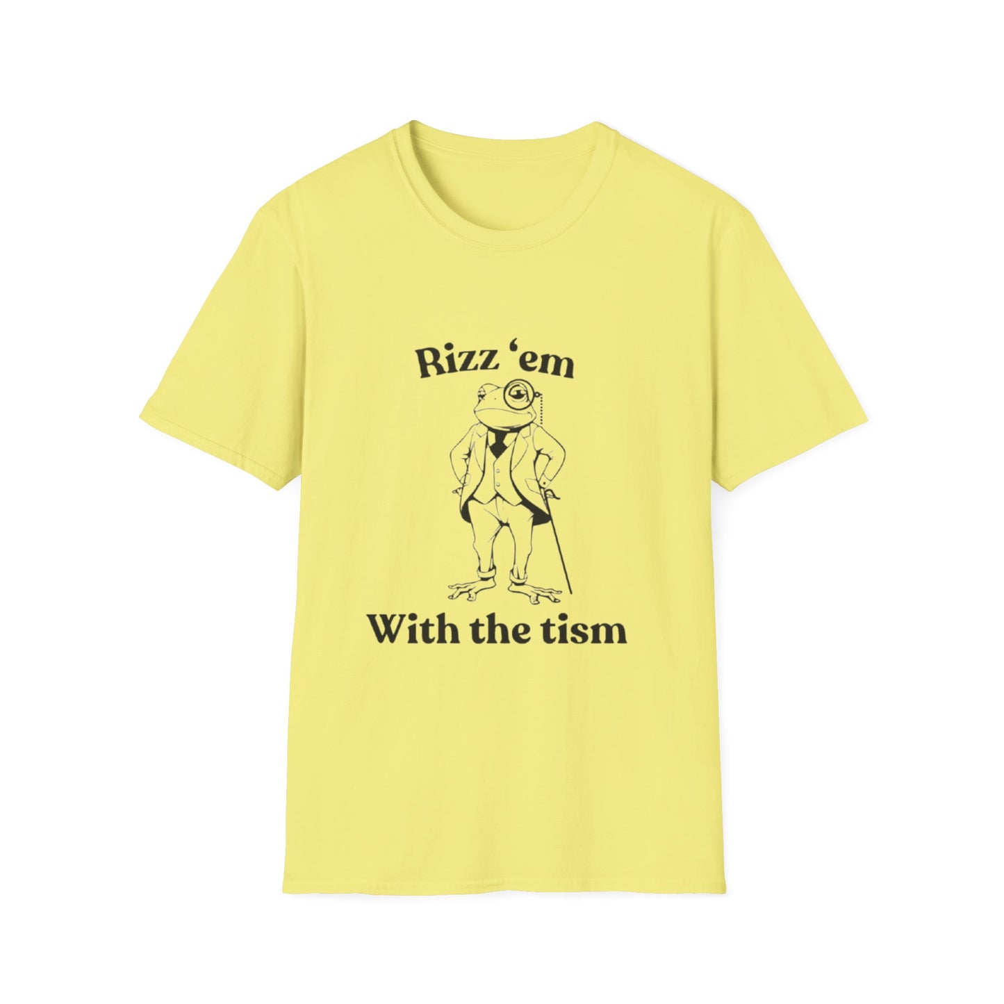 Autism Rizz 'em With the Tism T-Shirt Cornsilk Printify T-Shirt Rhythm & Drip Apparel