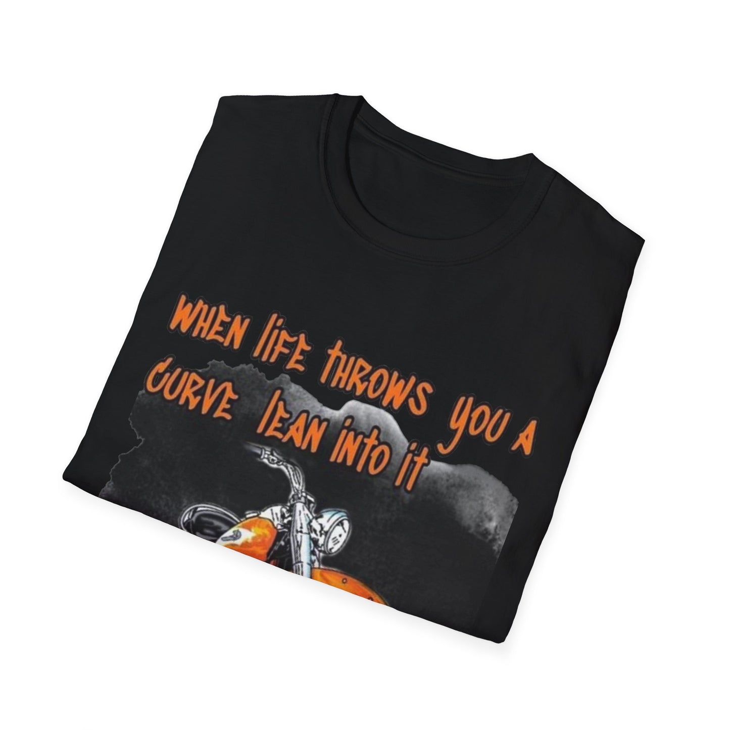 When Life Gives You A Curve Lean Into It Printify T-Shirt Rhythm & Drip Apparel