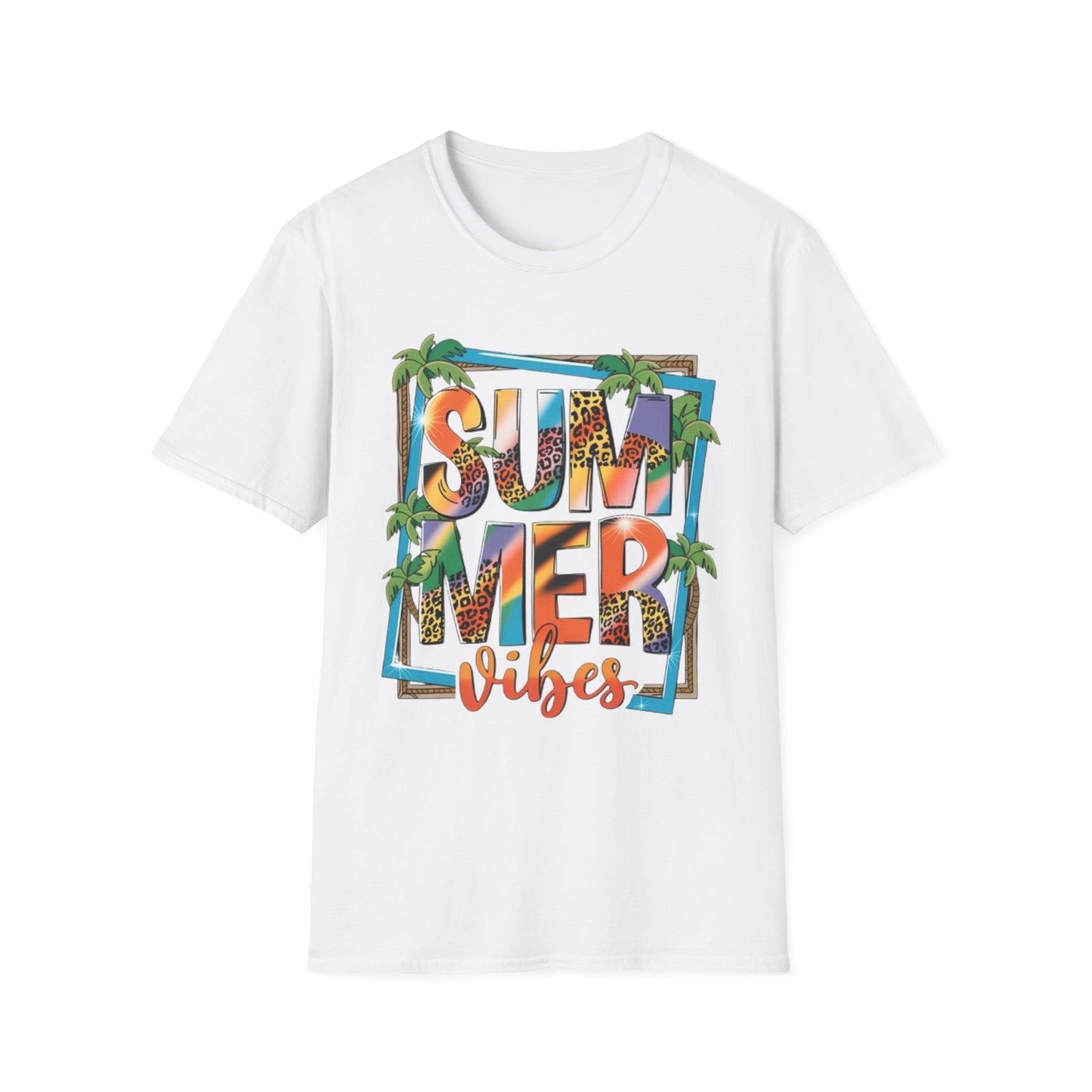 Summer- Summer Vibes T-Shirt White Printify T-Shirt Rhythm & Drip Apparel