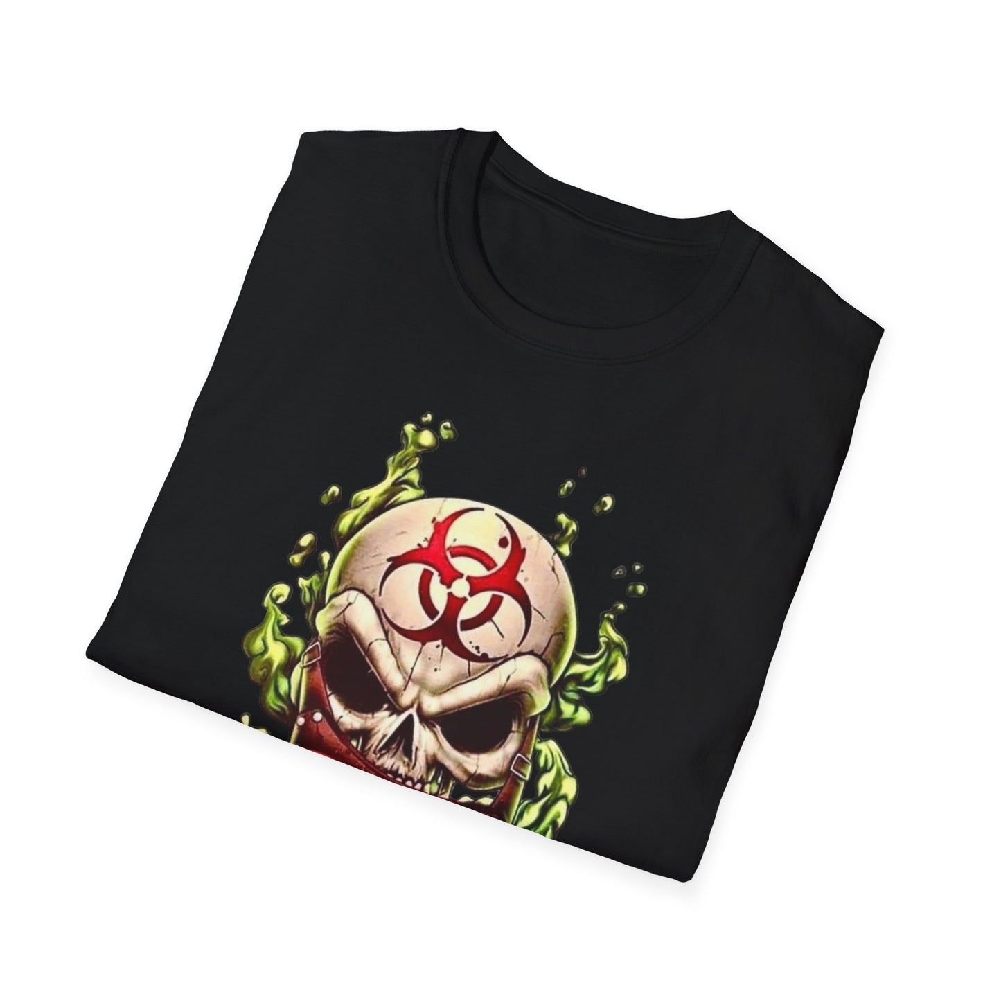 Biohazard Skull Unisex T-Shirt Printify T-Shirt Rhythm & Drip Apparel