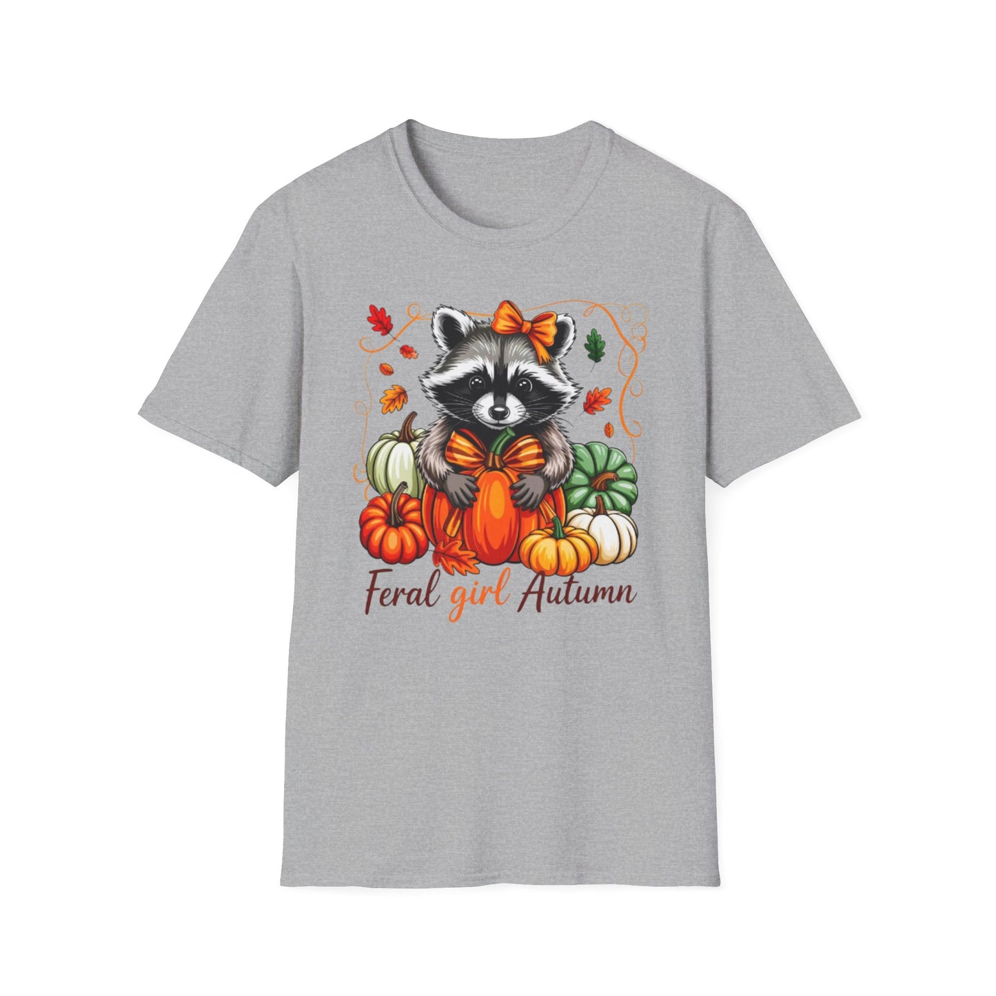 Fall- Feral Girl Autumn T-Shirt Sport Grey Printify T-Shirt Rhythm & Drip Apparel