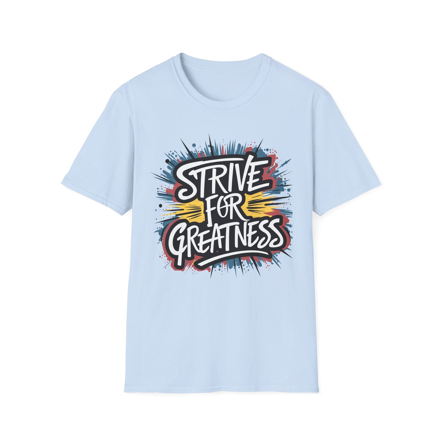 Motivational Unisex Softstyle T-Shirt - 'Strive for Greatness'