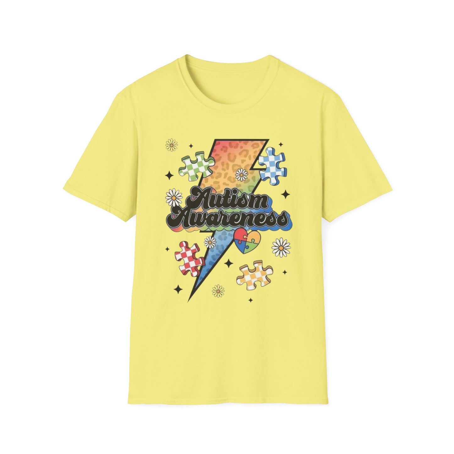 Autism Awareness T-Shirt Cornsilk Printify T-Shirt Rhythm & Drip Apparel