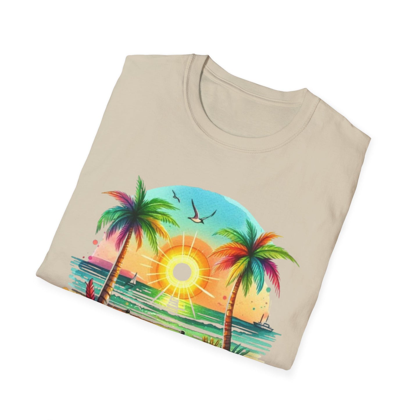 Summer- Vibrant Summer Vibes T-Shirt Printify T-Shirt Rhythm & Drip Apparel
