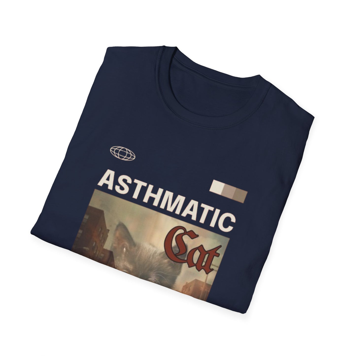 Music- Asthmatic Cat T-Shirt Printify T-Shirt Rhythm & Drip Apparel