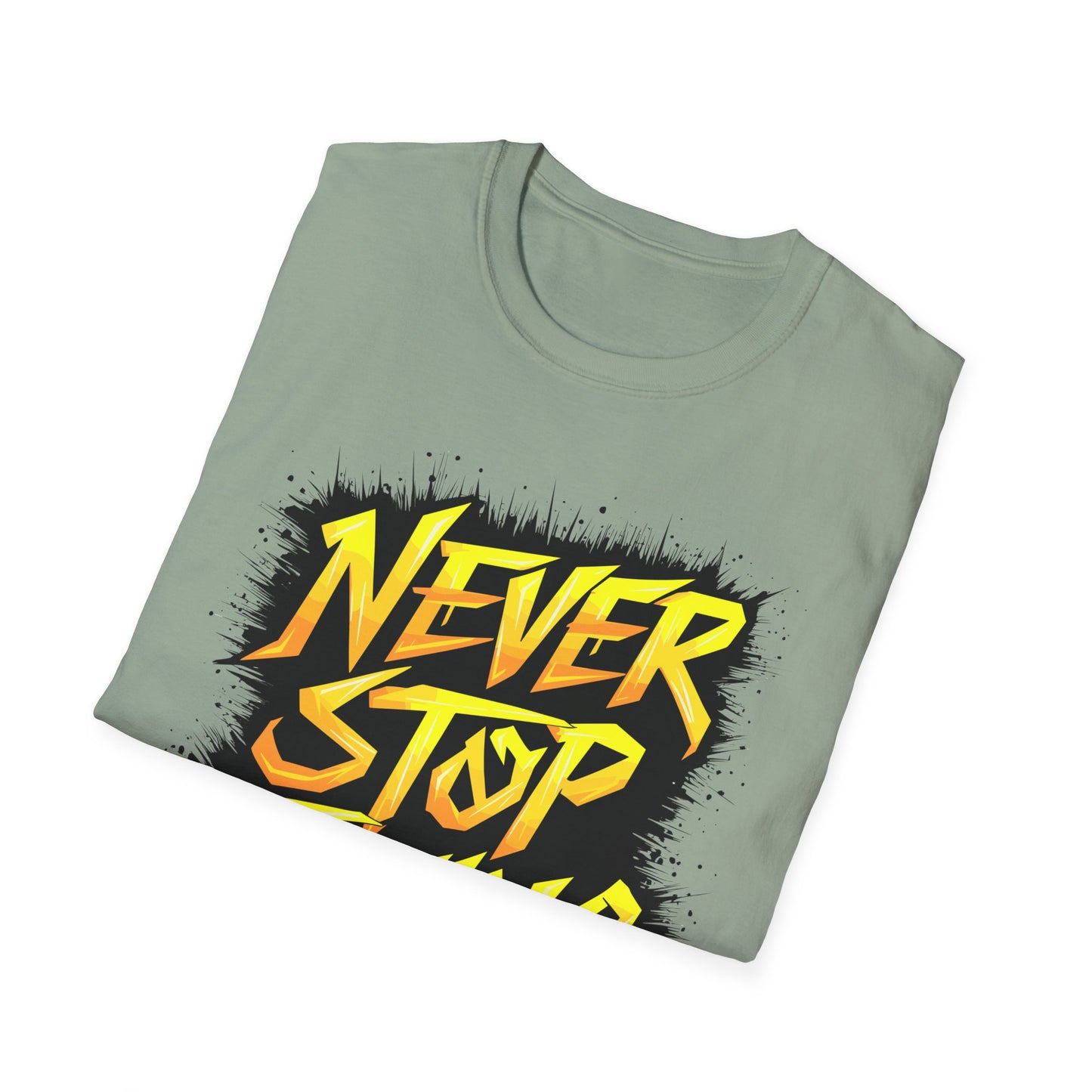Never Stop Trying Inspirational Tee