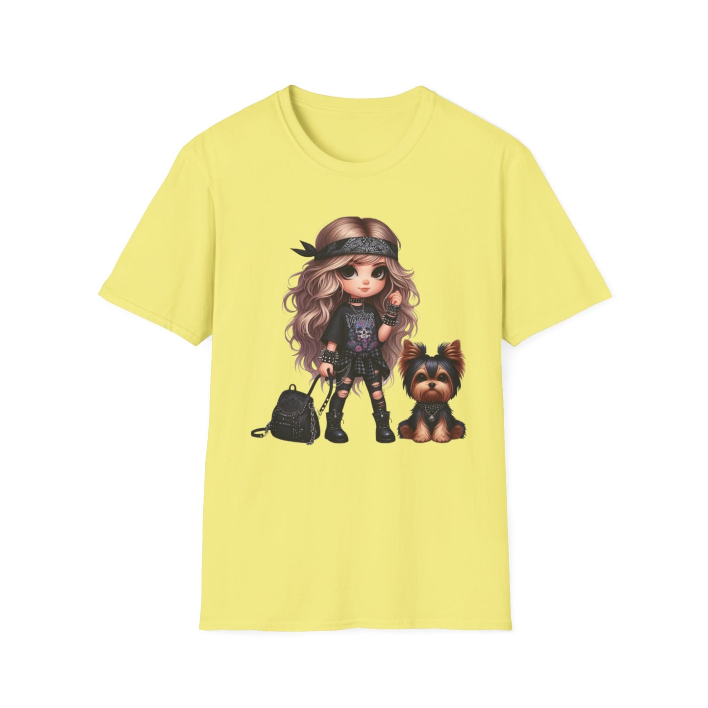 A Girl And Her Dog 2 T-Shirt Cornsilk Printify T-Shirt Rhythm & Drip Apparel