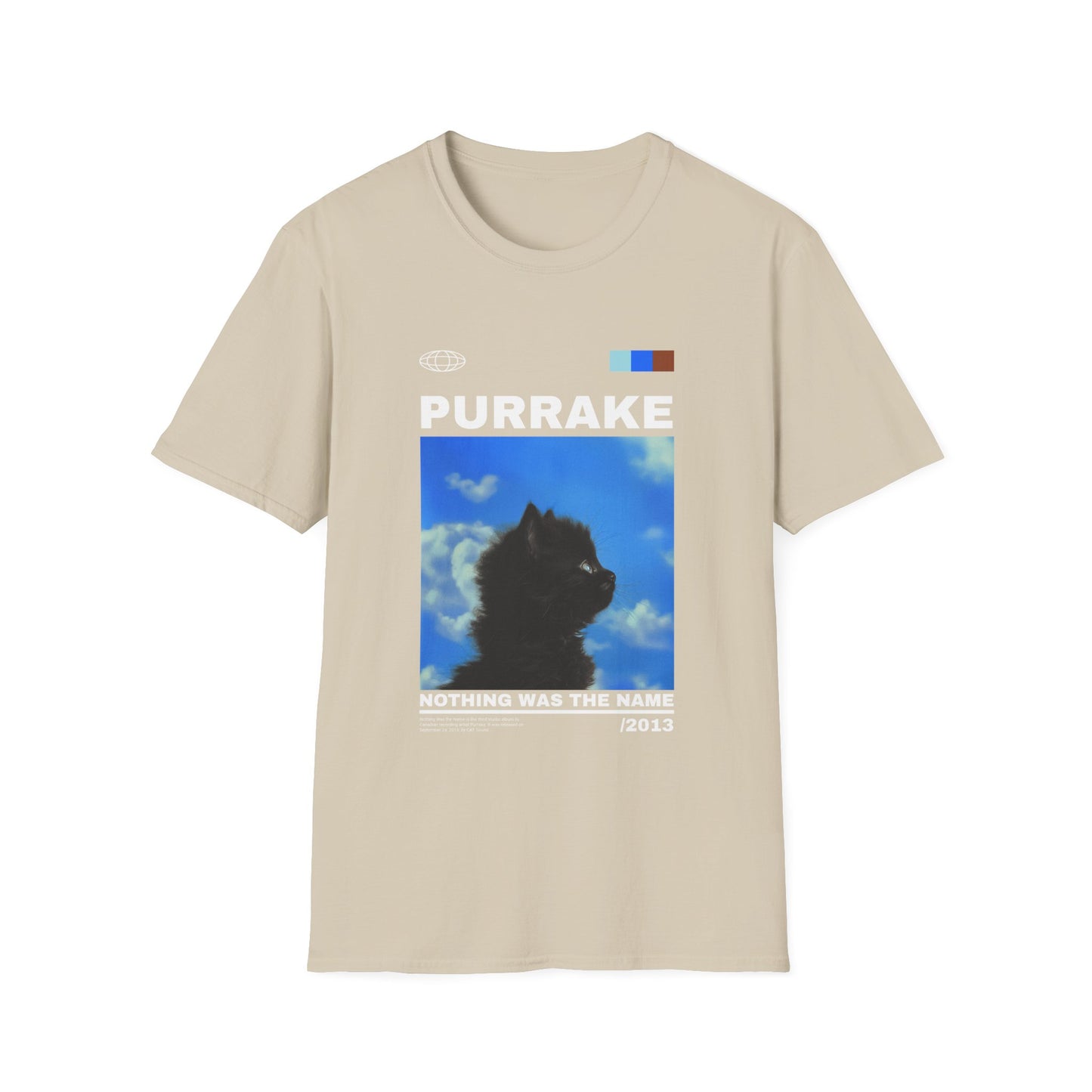 Music- PURRAKE Cat Shirt Sand Printify T-Shirt Rhythm & Drip Apparel