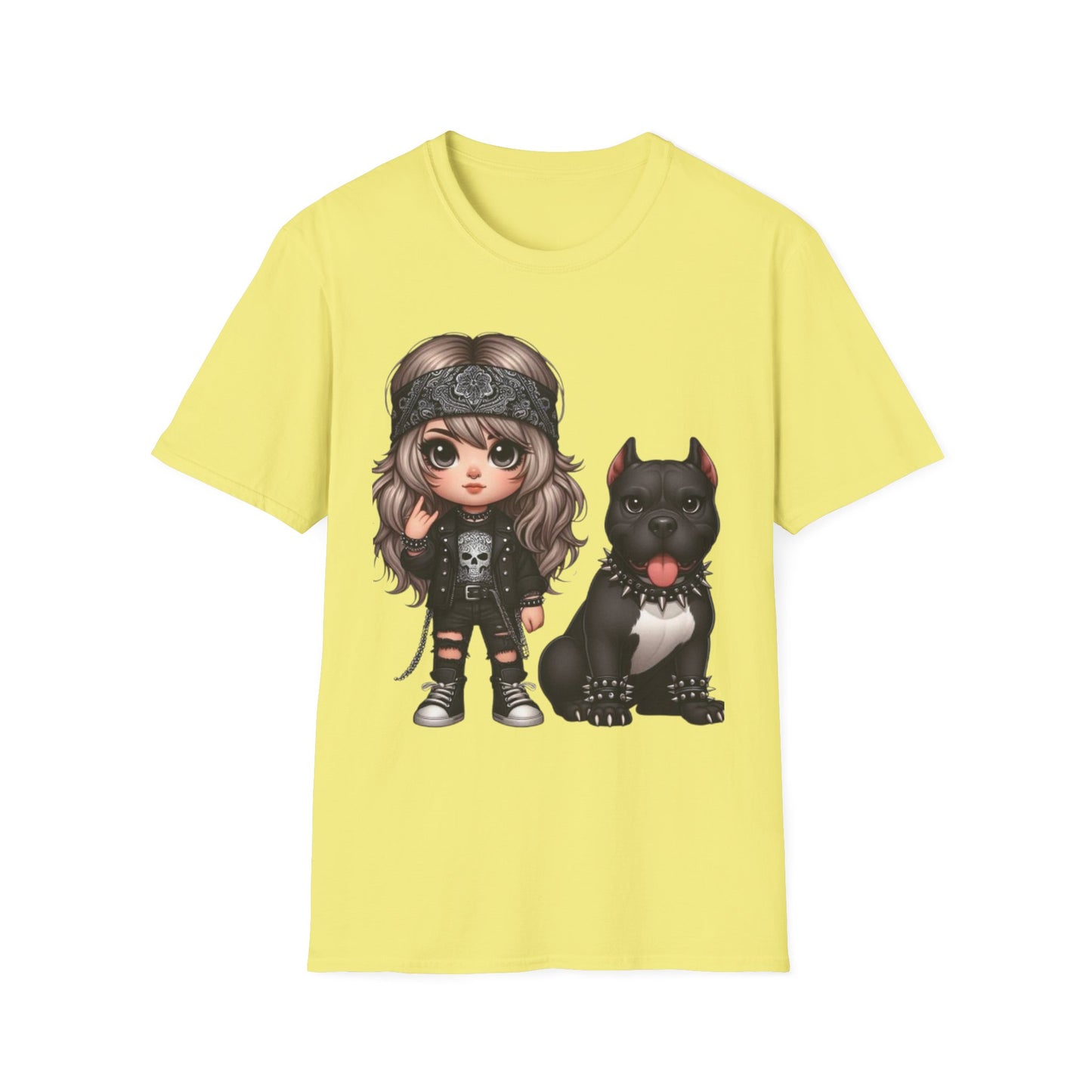 A Girl And Her Dog 4 T-Shirt Cornsilk Printify T-Shirt Rhythm & Drip Apparel