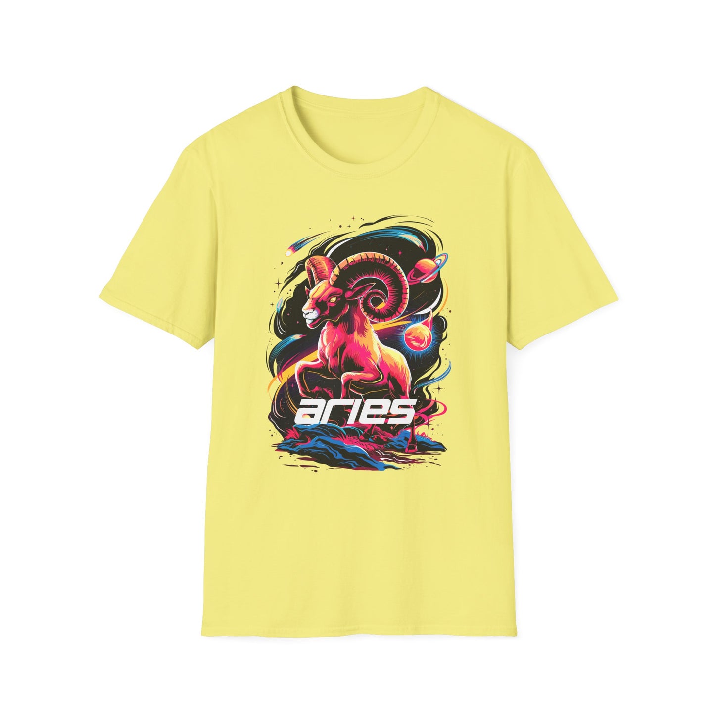 Aries Zodiac T-Shirt Cornsilk Printify T-Shirt Rhythm & Drip Apparel