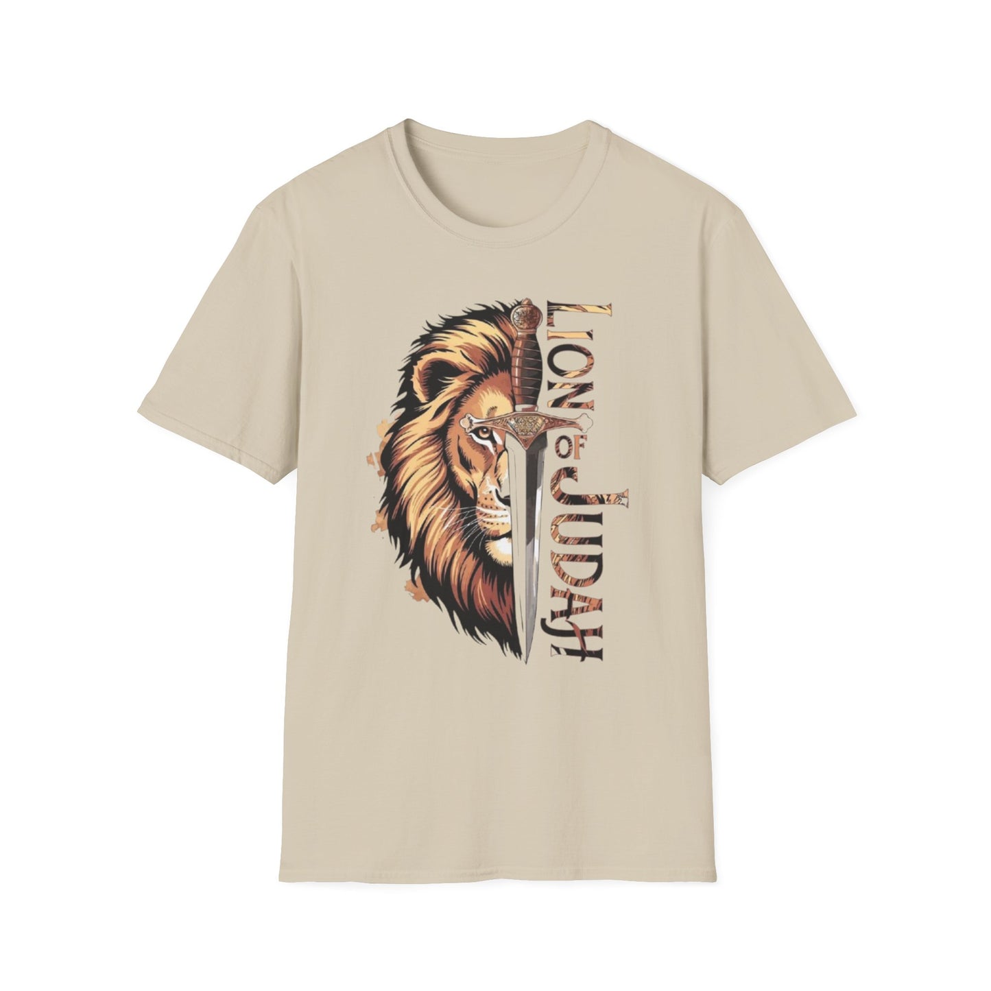 "Lion of Judah" T-Shirt Sand Printify T-Shirt Rhythm & Drip Apparel