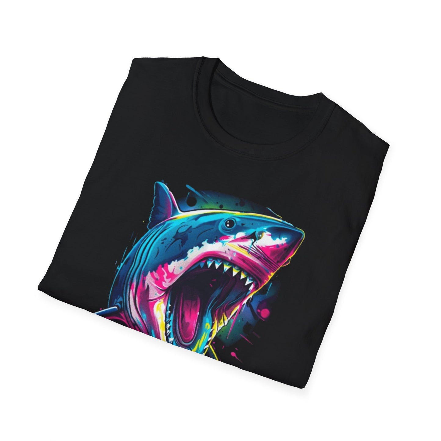 Vibrant Shark Graphic T-Shirt Printify T-Shirt Rhythm & Drip Apparel