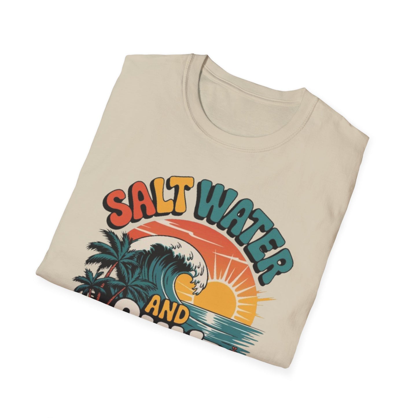 Summer- Salt Water & Sunshine Tee Printify T-Shirt Rhythm & Drip Apparel