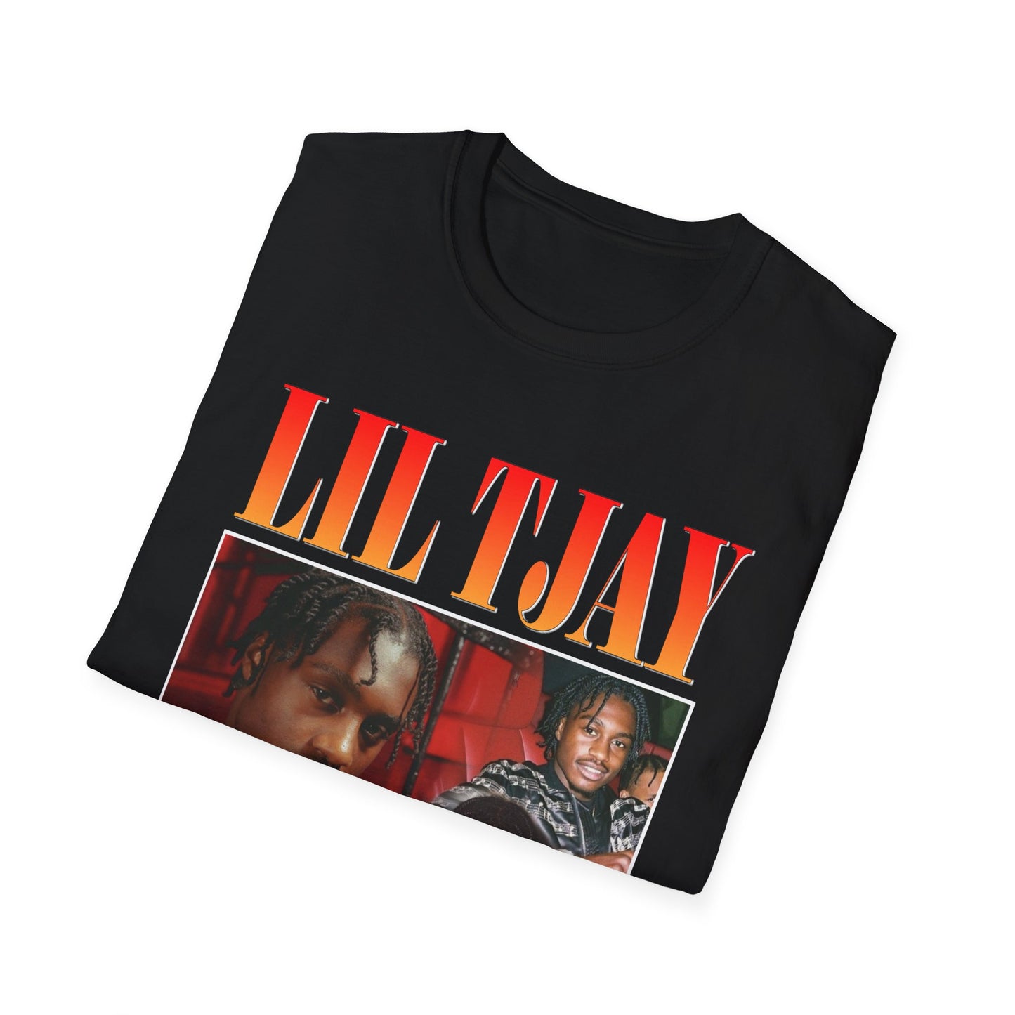 Lil Tjay Unisex Softstyle T-Shirt - Retro Graphic Tee for Music Fans - Rhythm & Drip