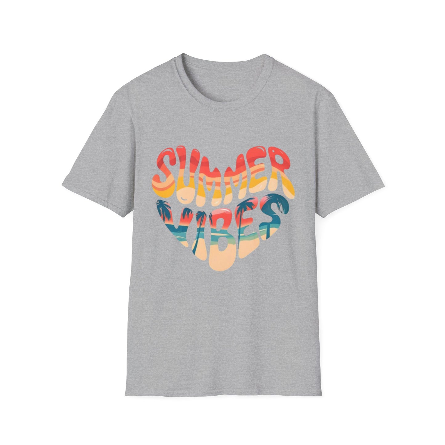 Summer- Summer Vibes T-Shirt Sport Grey Printify T-Shirt Rhythm & Drip Apparel