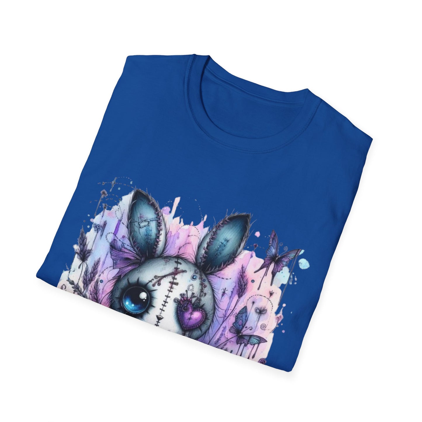 Cute Gothic Bunny Unisex T-Shirt | Softstyle Tee for Halloween & Casual Wear
