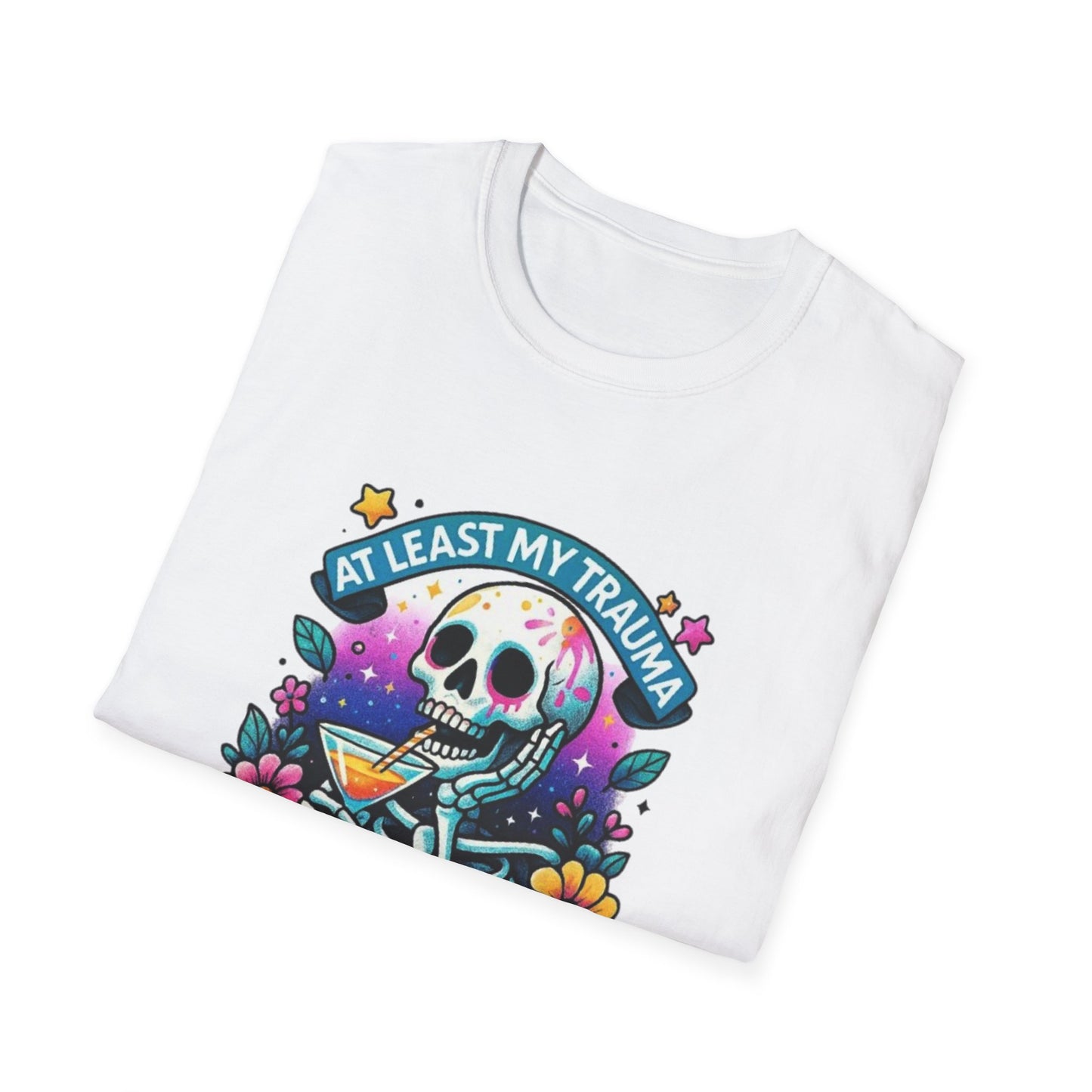 At Least My Trauma Made Me Funny T-Shirt Printify T-Shirt Rhythm & Drip Apparel