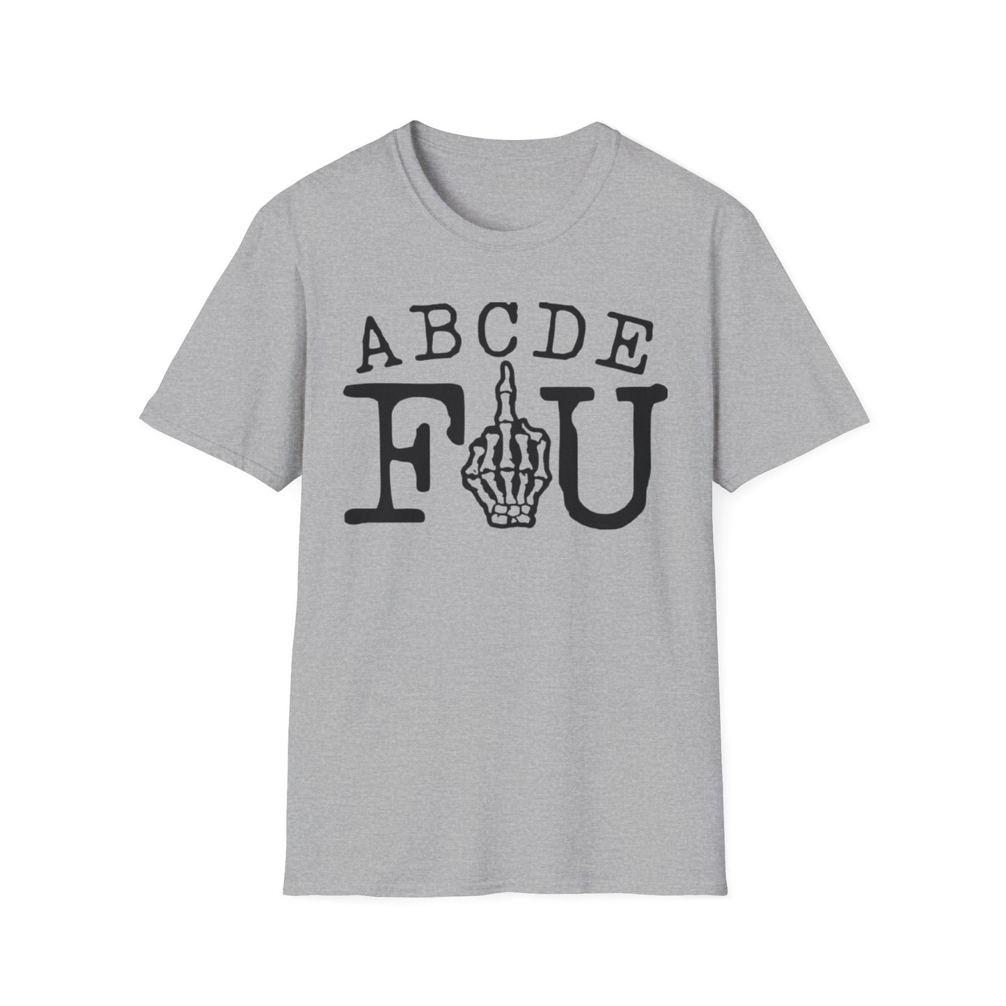 ABCDEFU T-Shirt Sport Grey Printify T-Shirt Rhythm & Drip Apparel