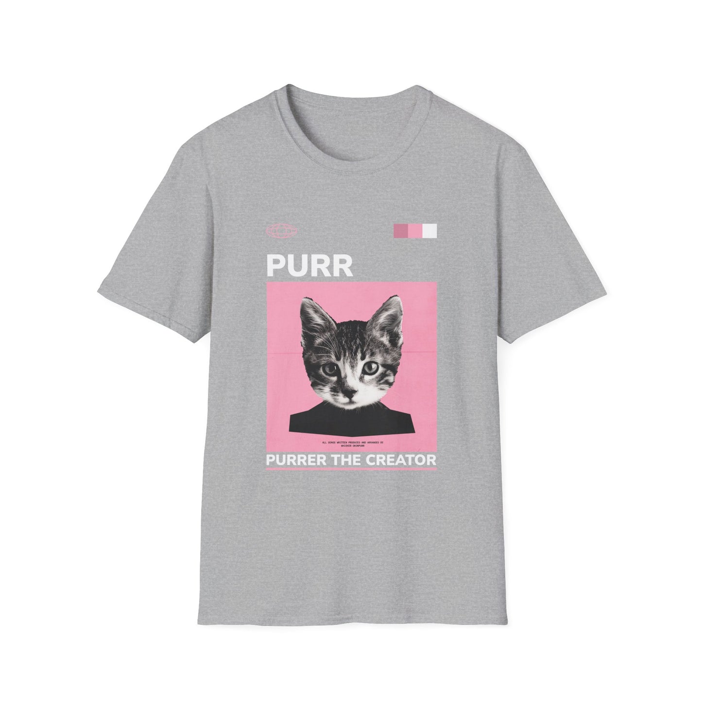 Music- Purr The Creator T-Shirt Sport Grey Printify T-Shirt Rhythm & Drip Apparel