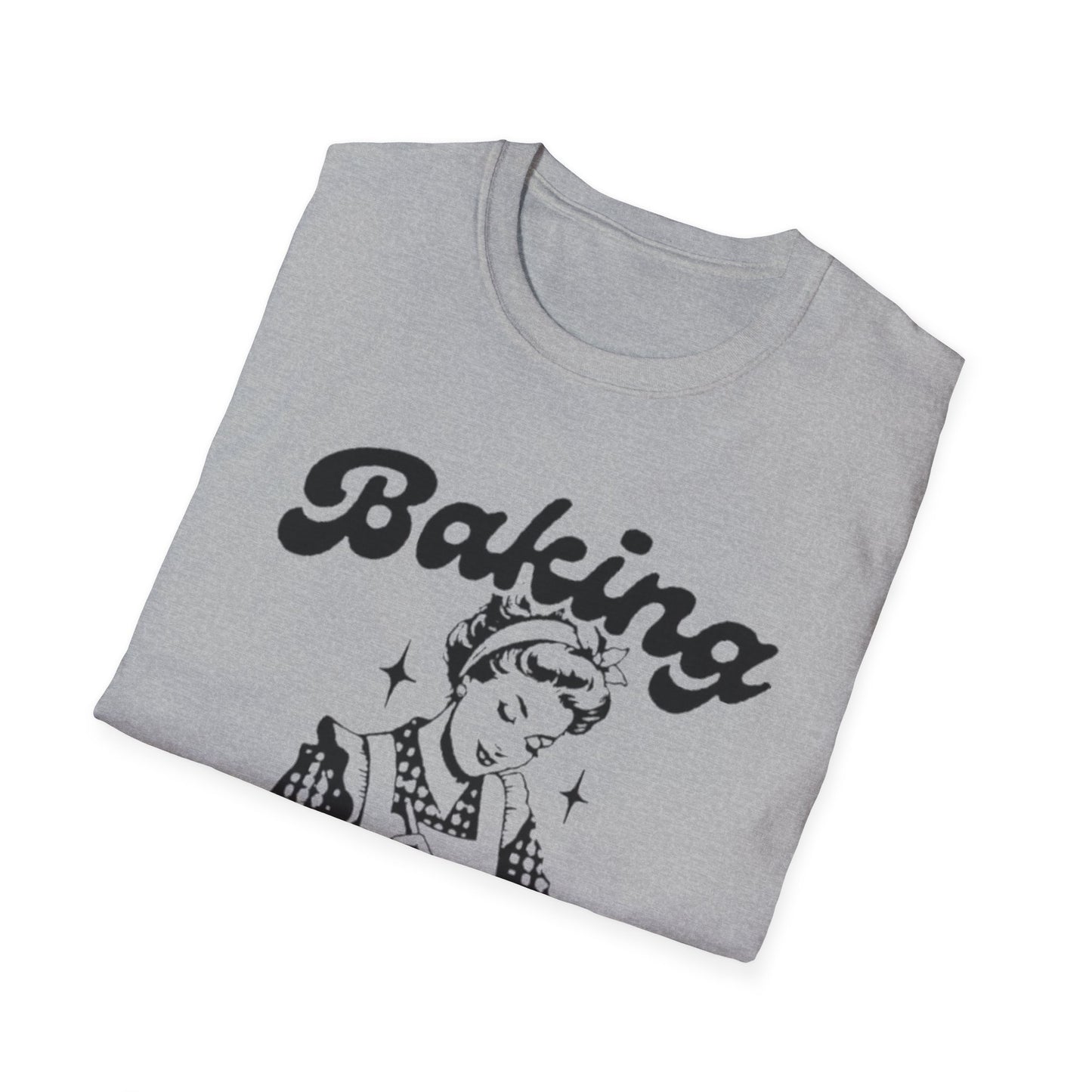 Funny Baking T-Shirt - 'Because Murder is Wrong' Unisex Softstyle Tee