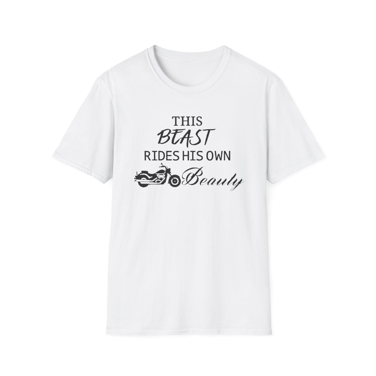 Biker Dude T-Shirt White Printify T-Shirt Rhythm & Drip Apparel
