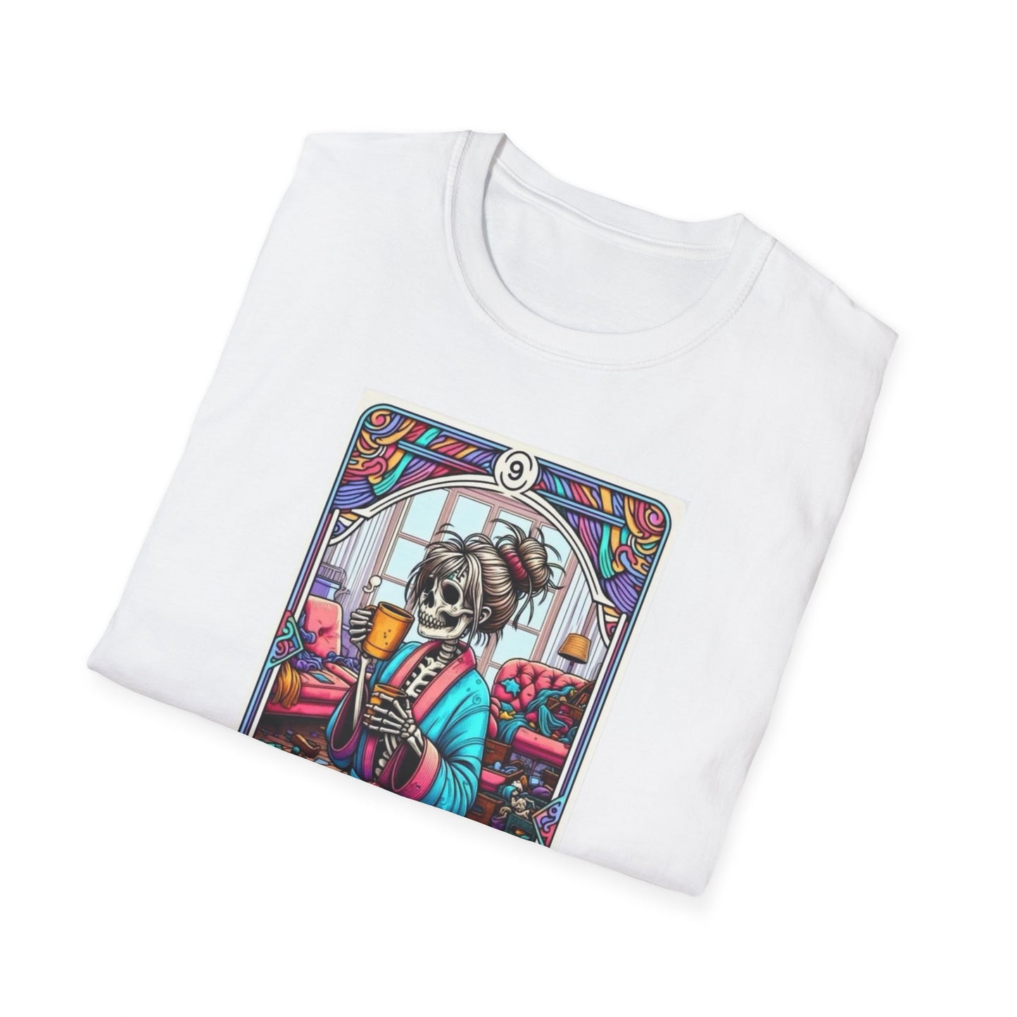 About To Lose My Shit Mom- Tarot T-Shirt Printify T-Shirt Rhythm & Drip Apparel