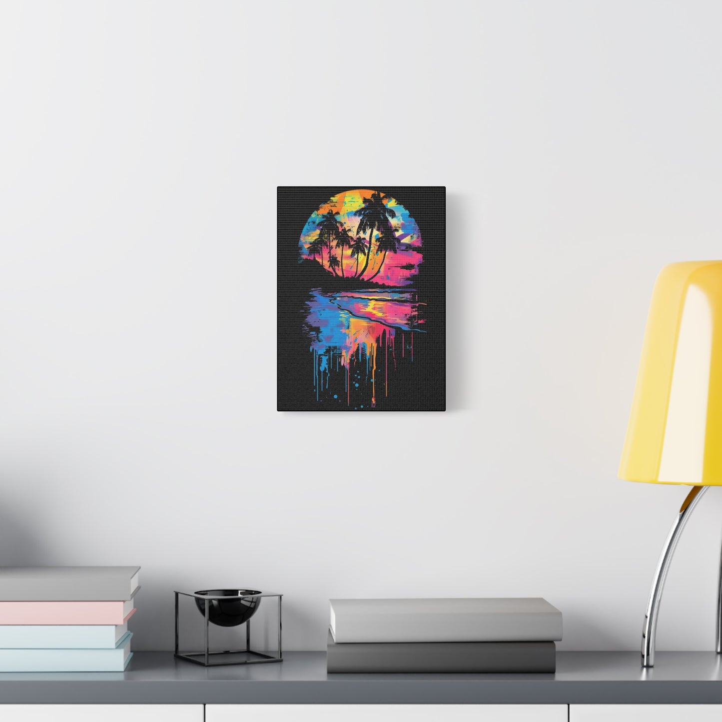Beach- Vibrant Beach Sunset Canvas Art Print, Tropical Wall Decor, Home Aesthetic, Summer Vibes, Gift for Beach Lovers Printify Canvas Rhythm & Drip Apparel