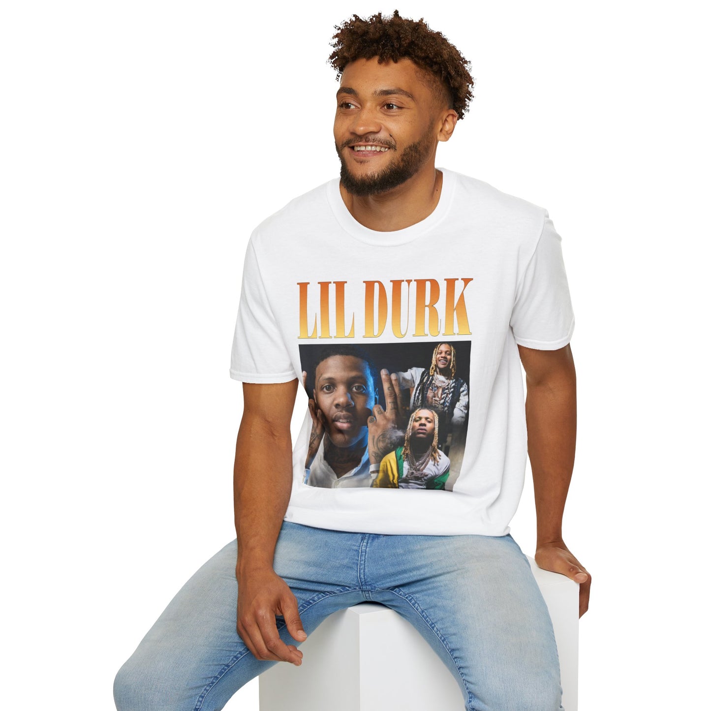 Lil Durk Graphic Unisex Softstyle T-Shirt - Trendy Music Tee for Fans - Rhythm & Drip