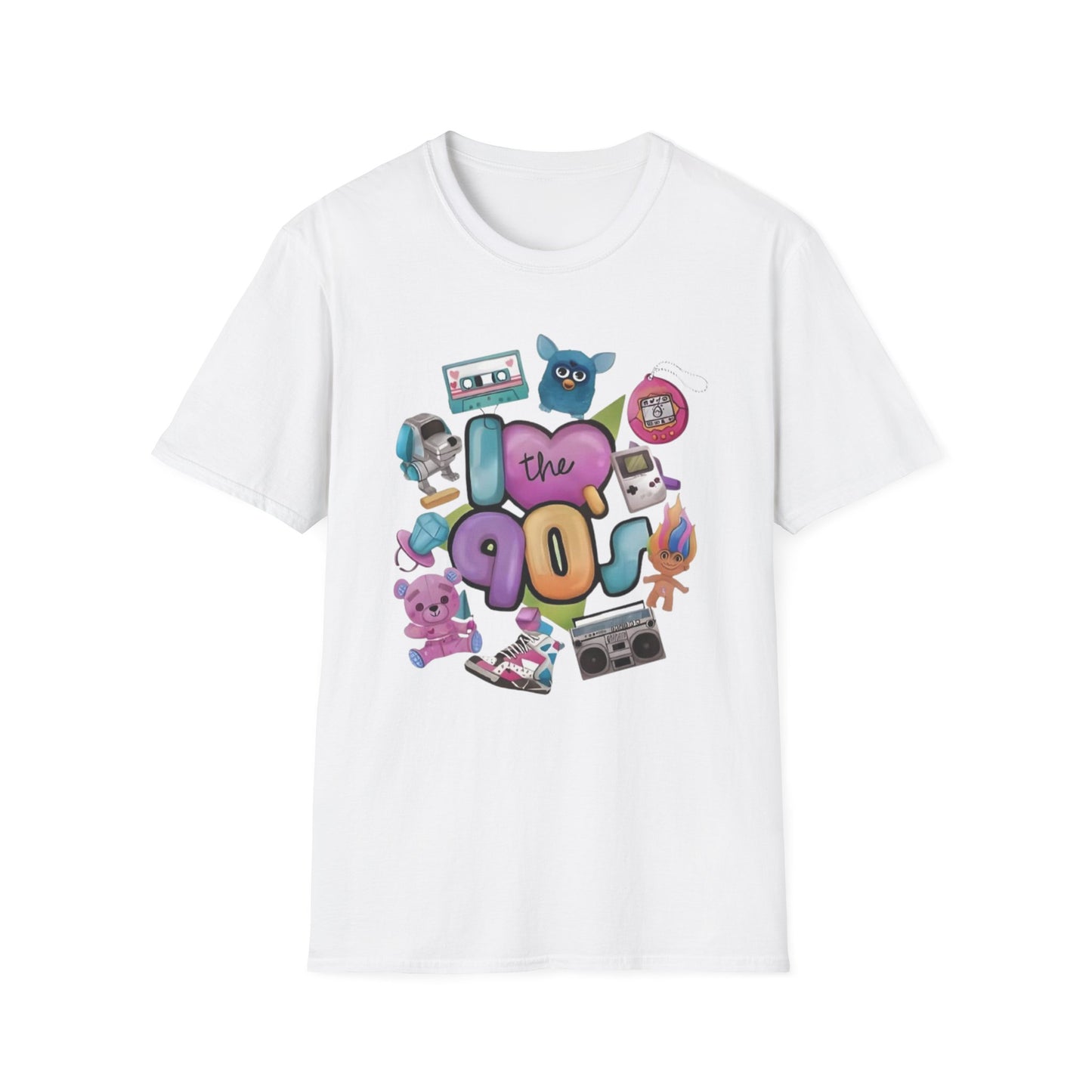 90s I Love the 90s Graphic Tee White Printify T-Shirt Rhythm & Drip Apparel